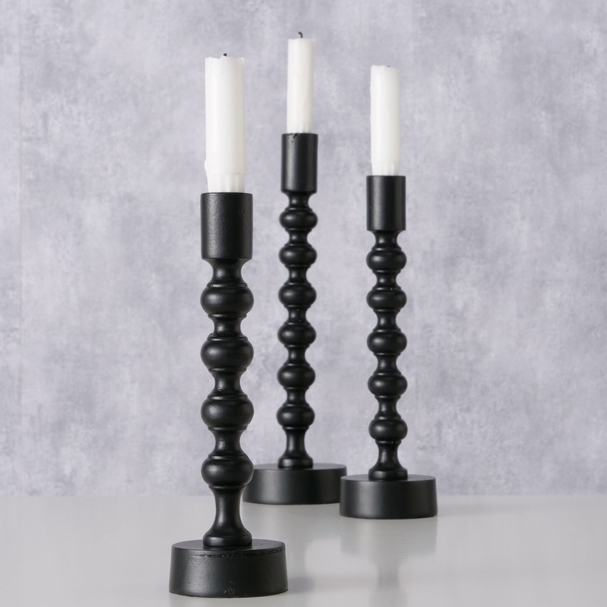 Kerzenleuchter Klisko, schwarz 