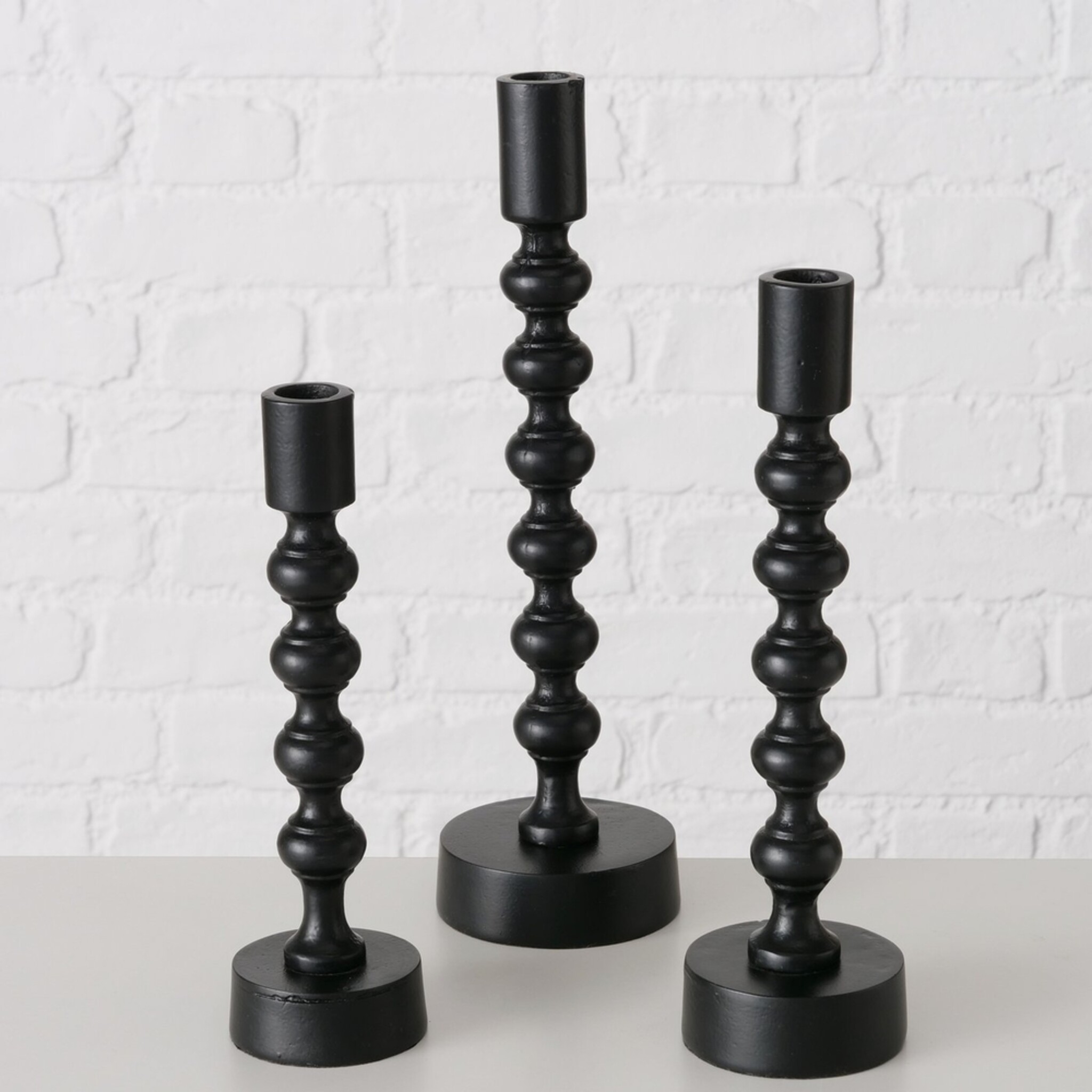 Kerzenleuchter Klisko, schwarz 