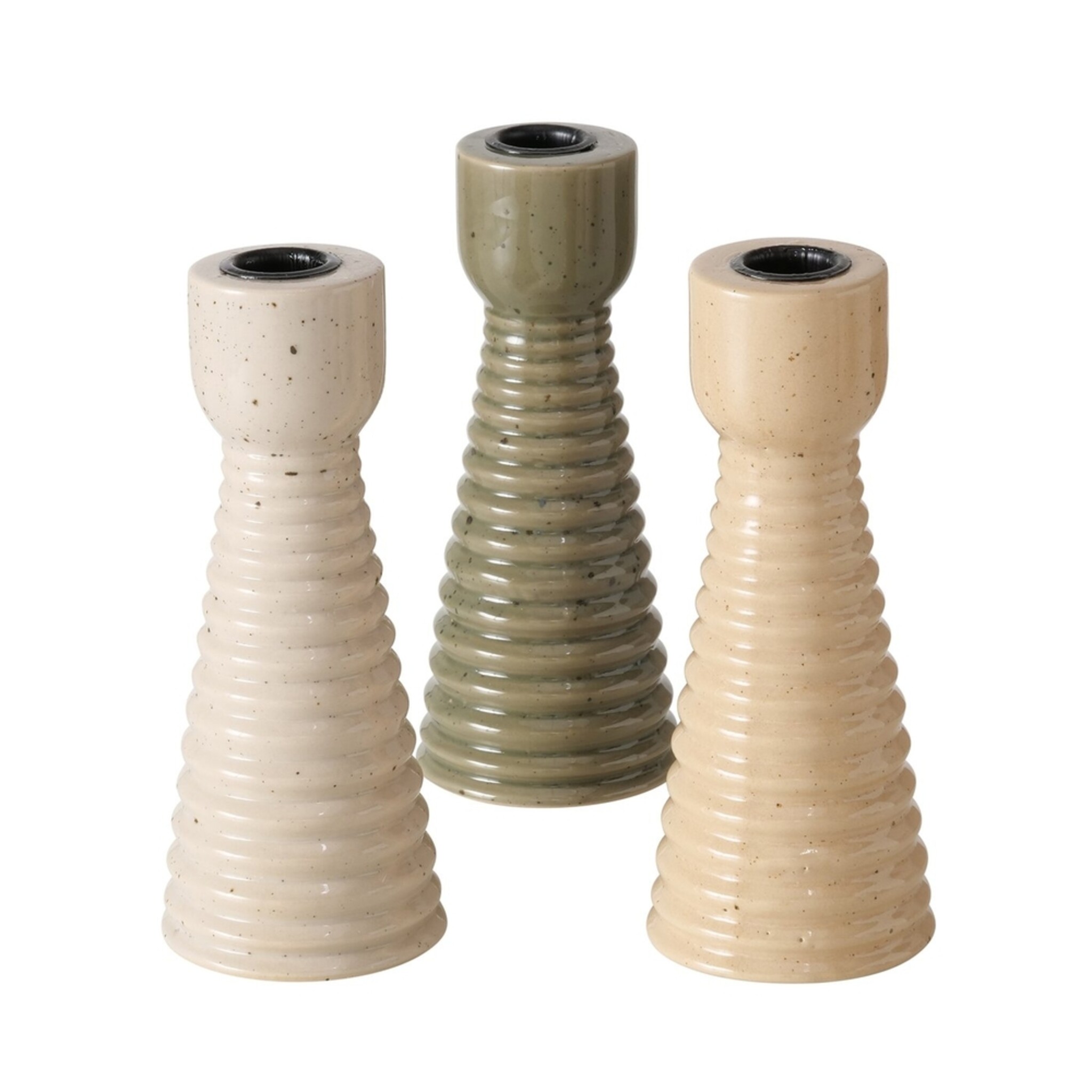 Kerzenleuchter Mylana, 3er Set, beige 