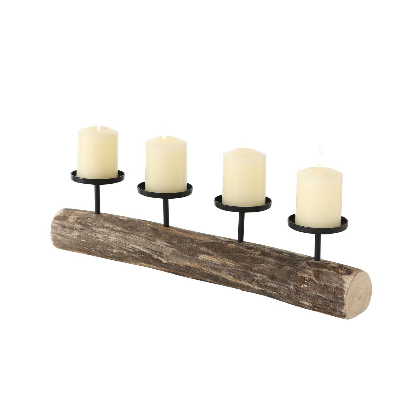 Kerzenleuchter Tempe für Stumpenkerzen, natur 