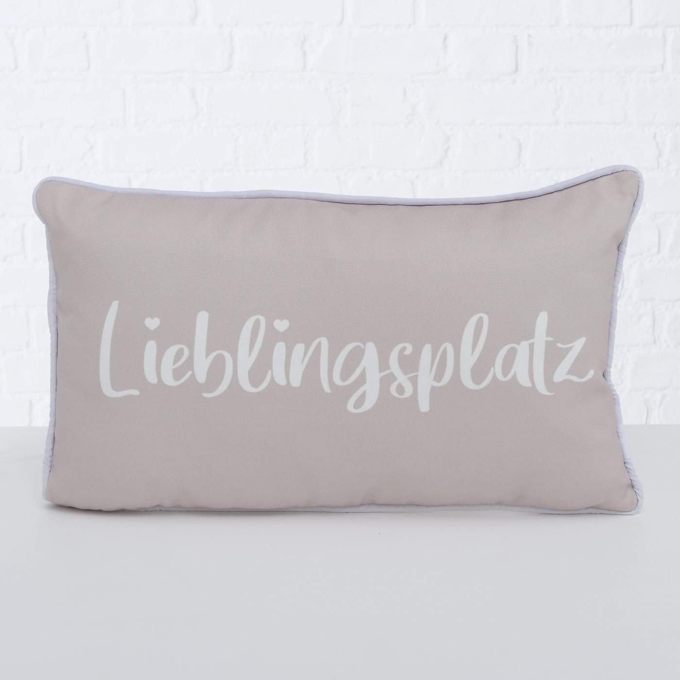 Kissen Lieblingsplatz, beige 