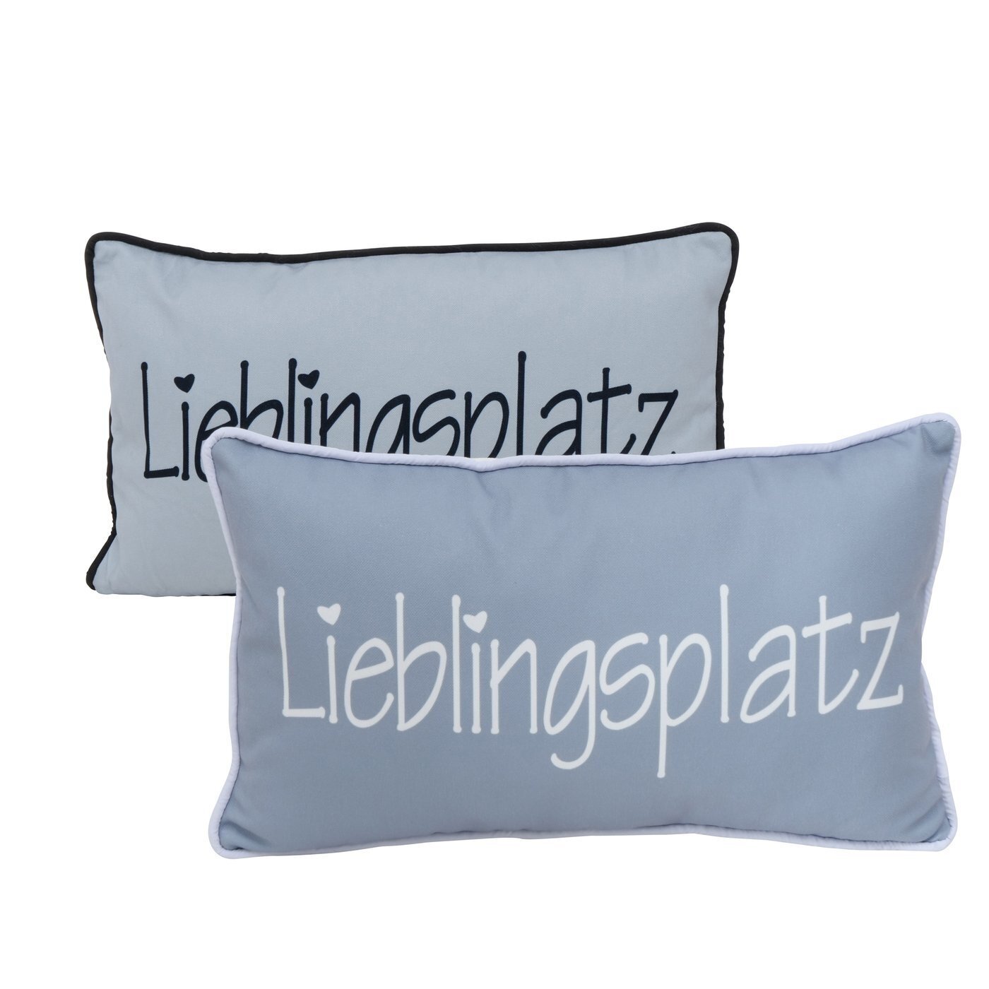 Kissen Lieblingsplatz, blau 