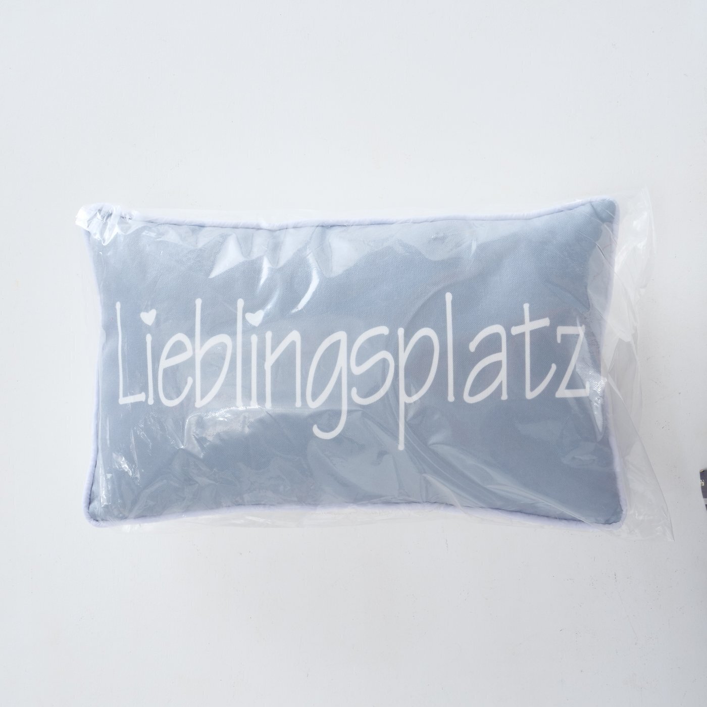 Kissen Lieblingsplatz, blau 