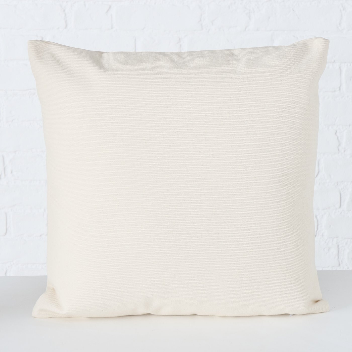 Kissen Uthalia mit Reißverschluss, weiss 