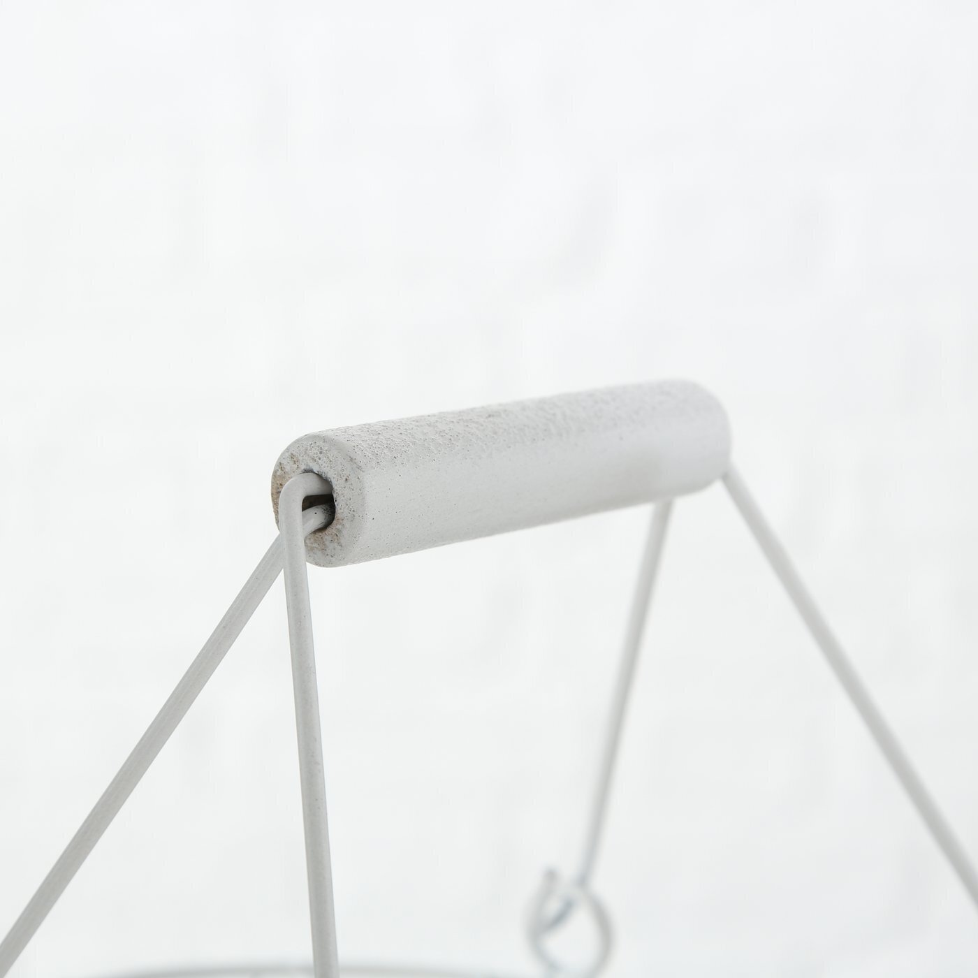 Korb 2er-Set Wire aus Metall, weiss 