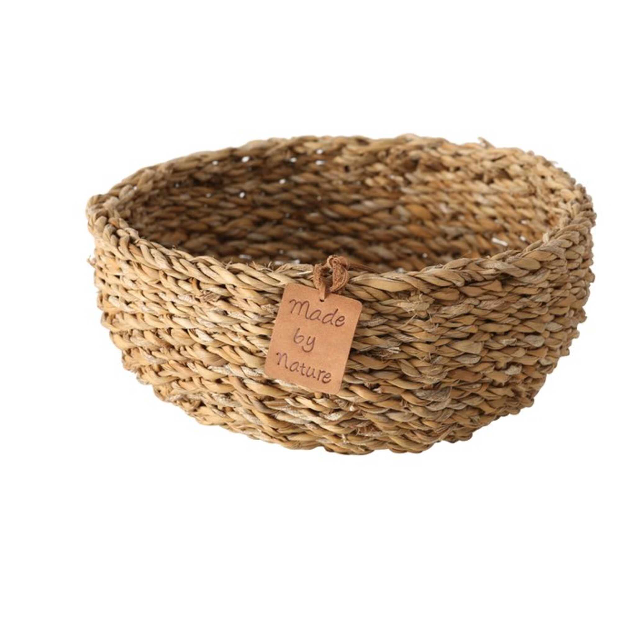 3er Set Seegras Körbe Sophy, rund, natur 