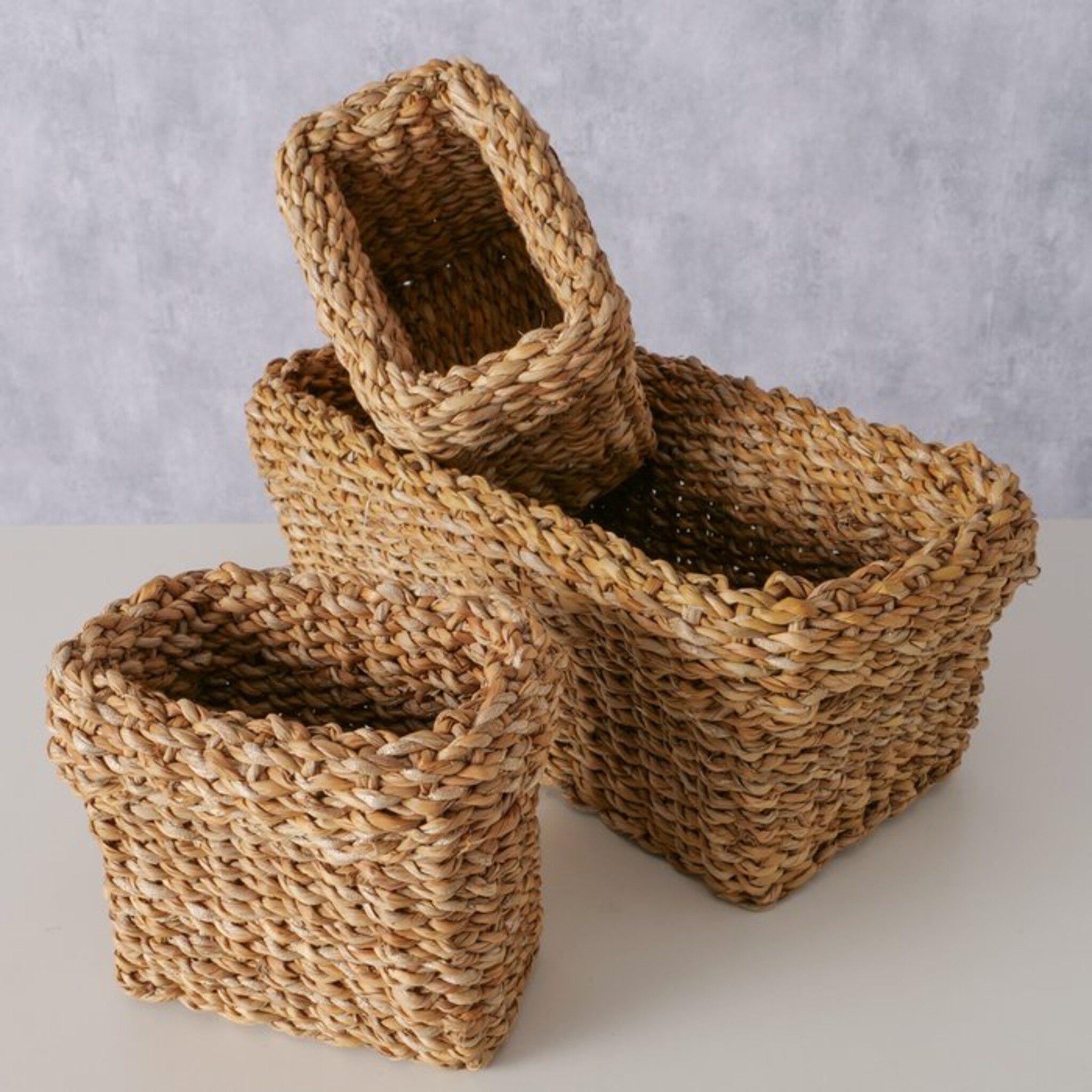 Korb Sophy, 3 tlg., Set 3, natur 