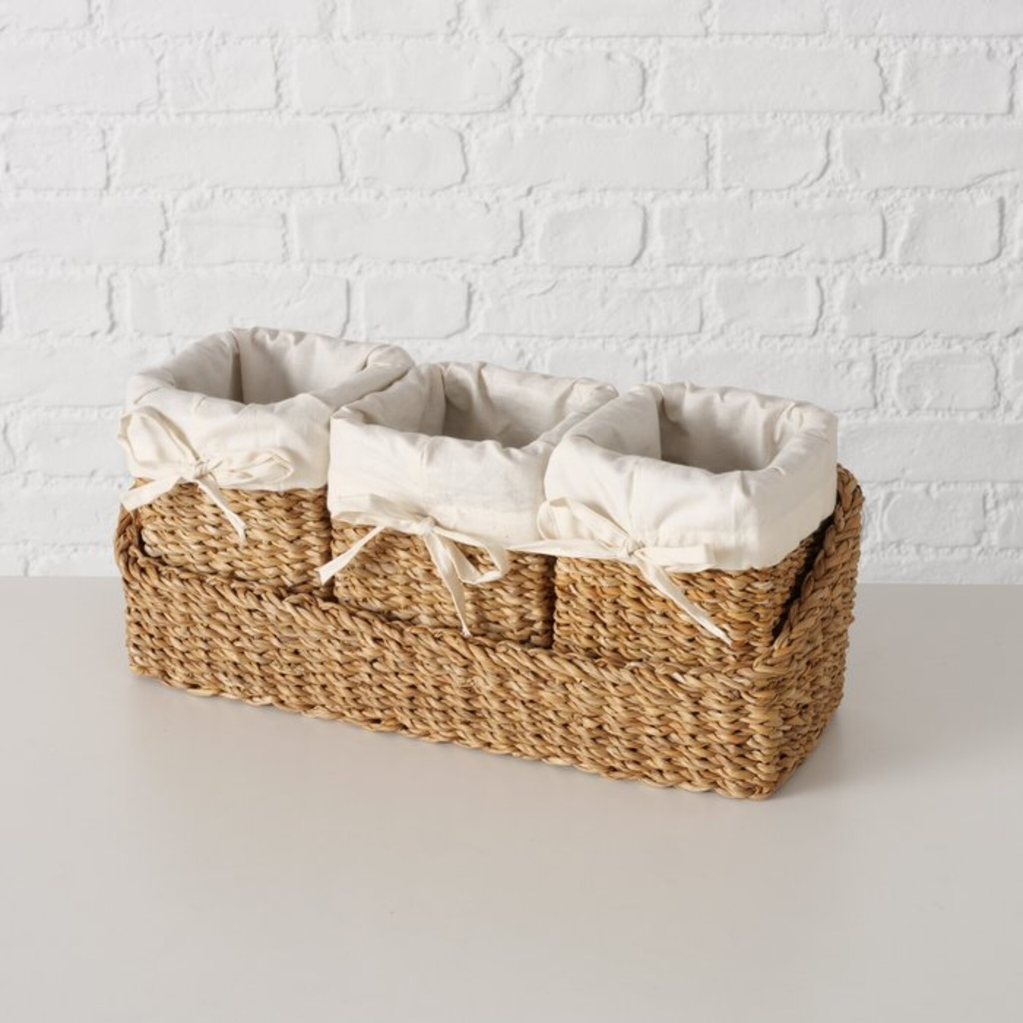 Kleines Körbe Set Sophy aus Seegras, 4 tlg., natur 