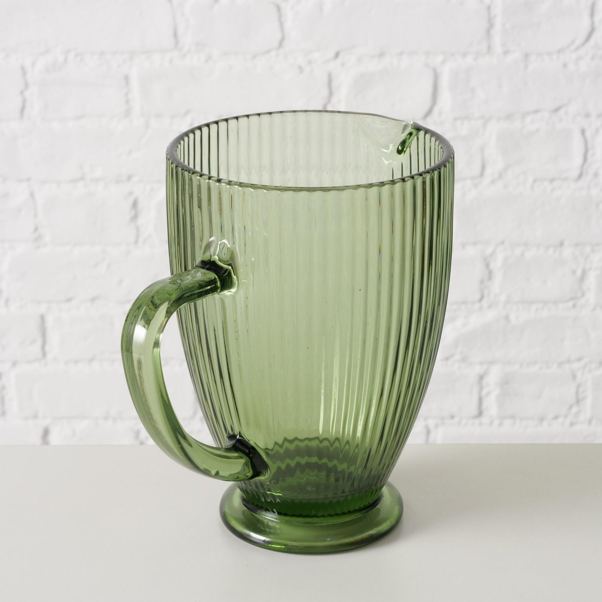 Krug Rigano aus Glas, grün 