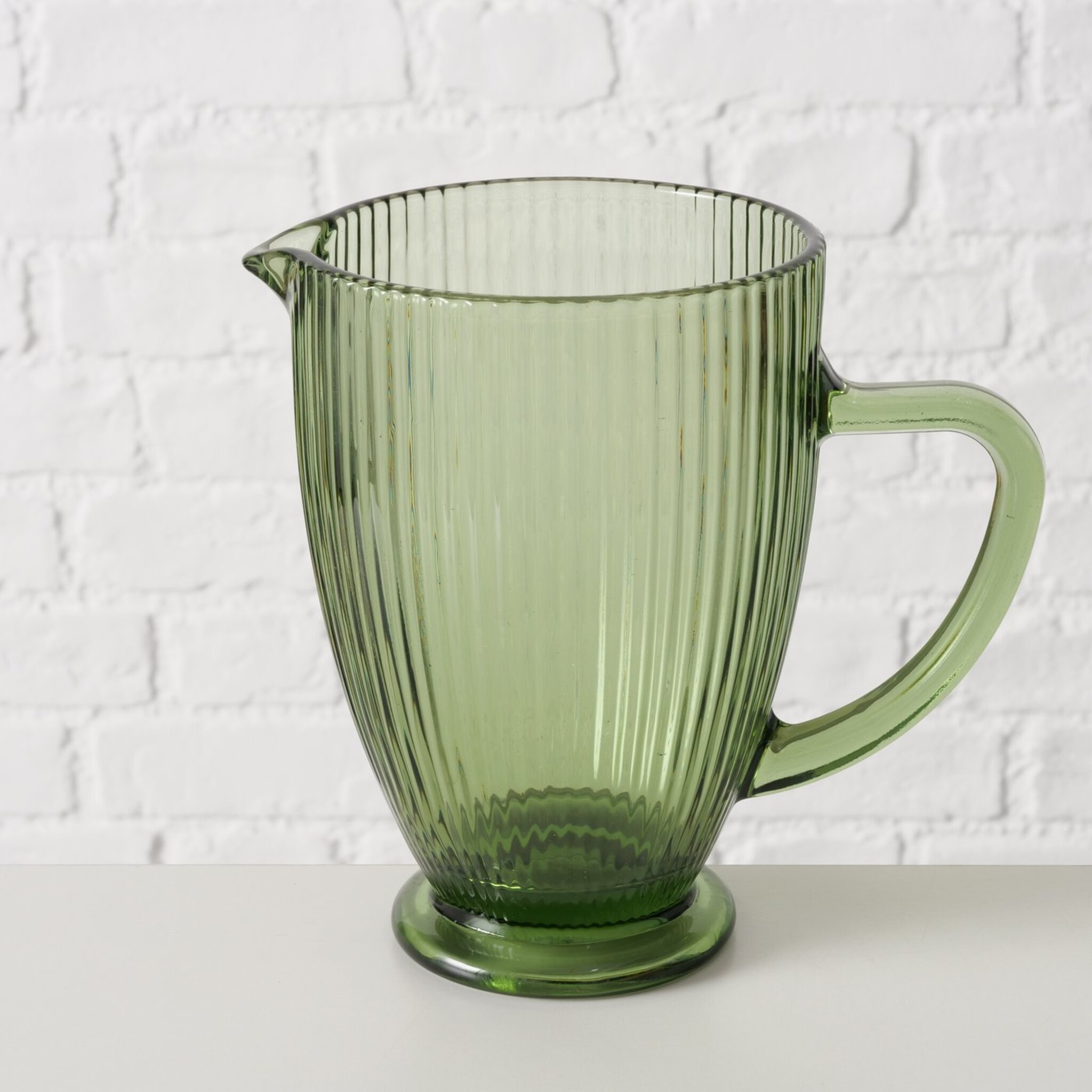 Krug Rigano aus Glas, grün 