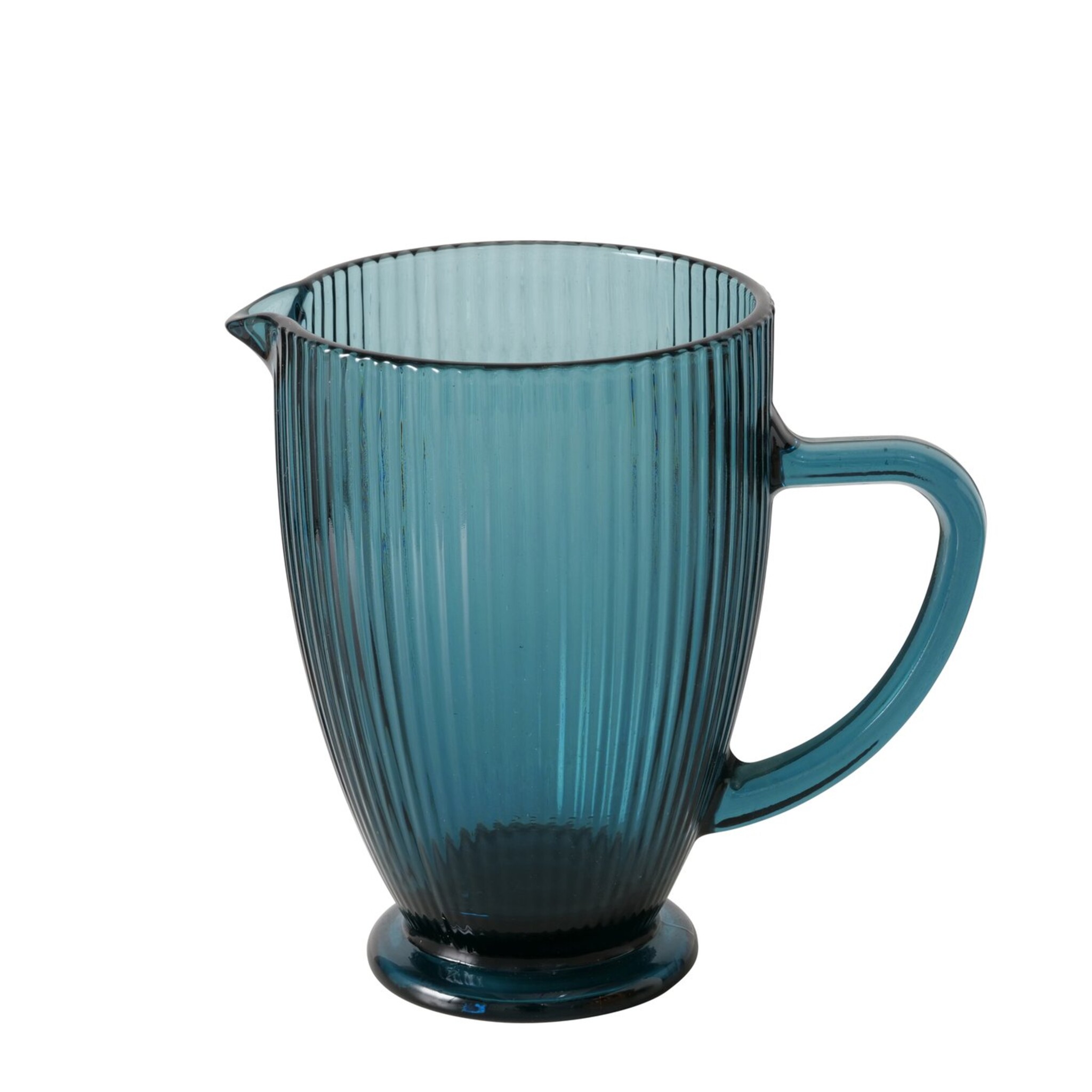 Krug Rigano aus Glas, blau 