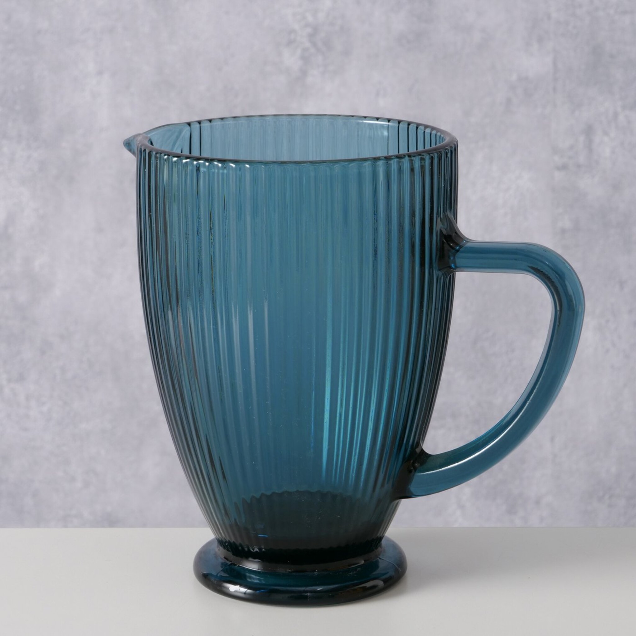 Krug Rigano aus Glas, blau 