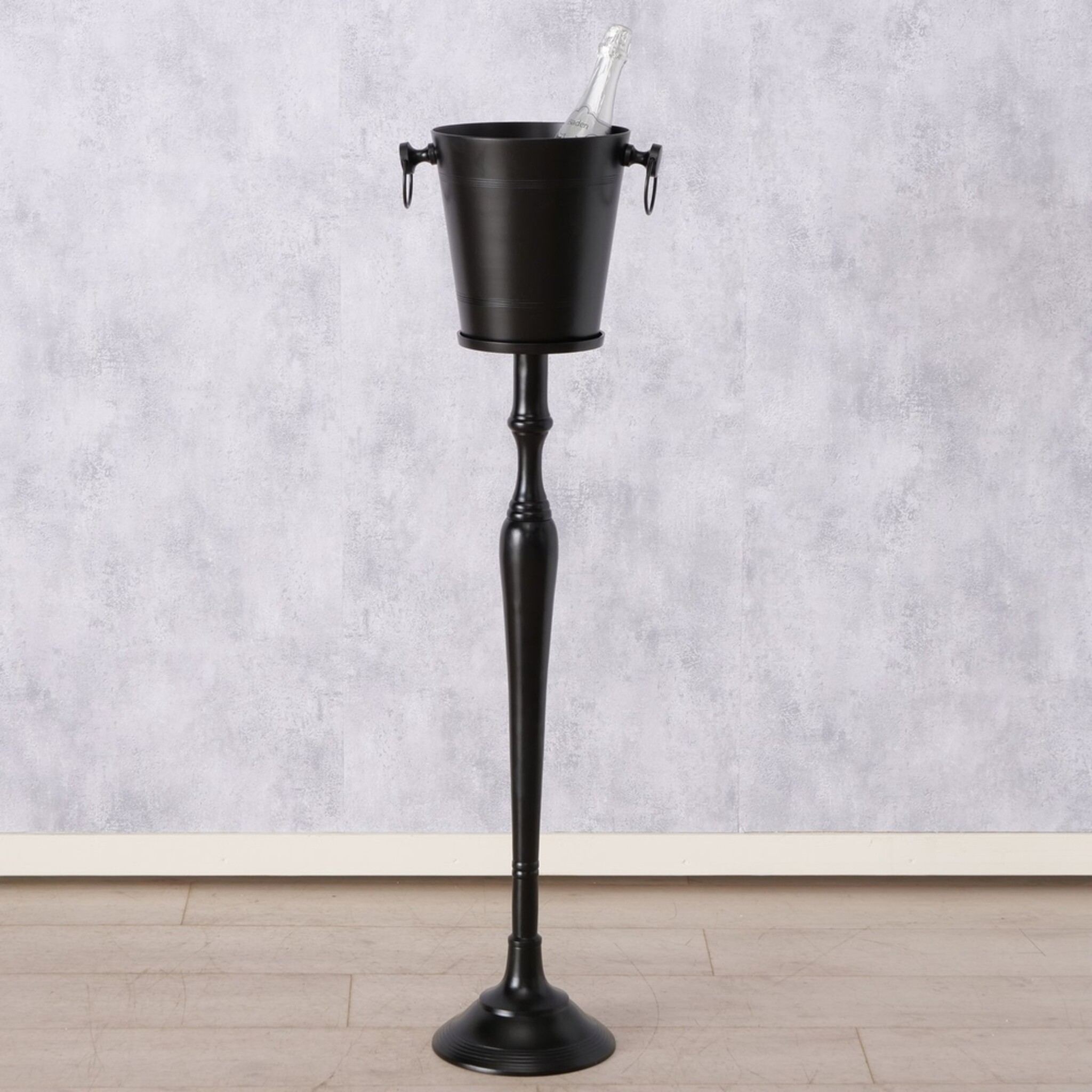 Stand Sektkühler, Weinkühler Amara Schwarz, schwarz 