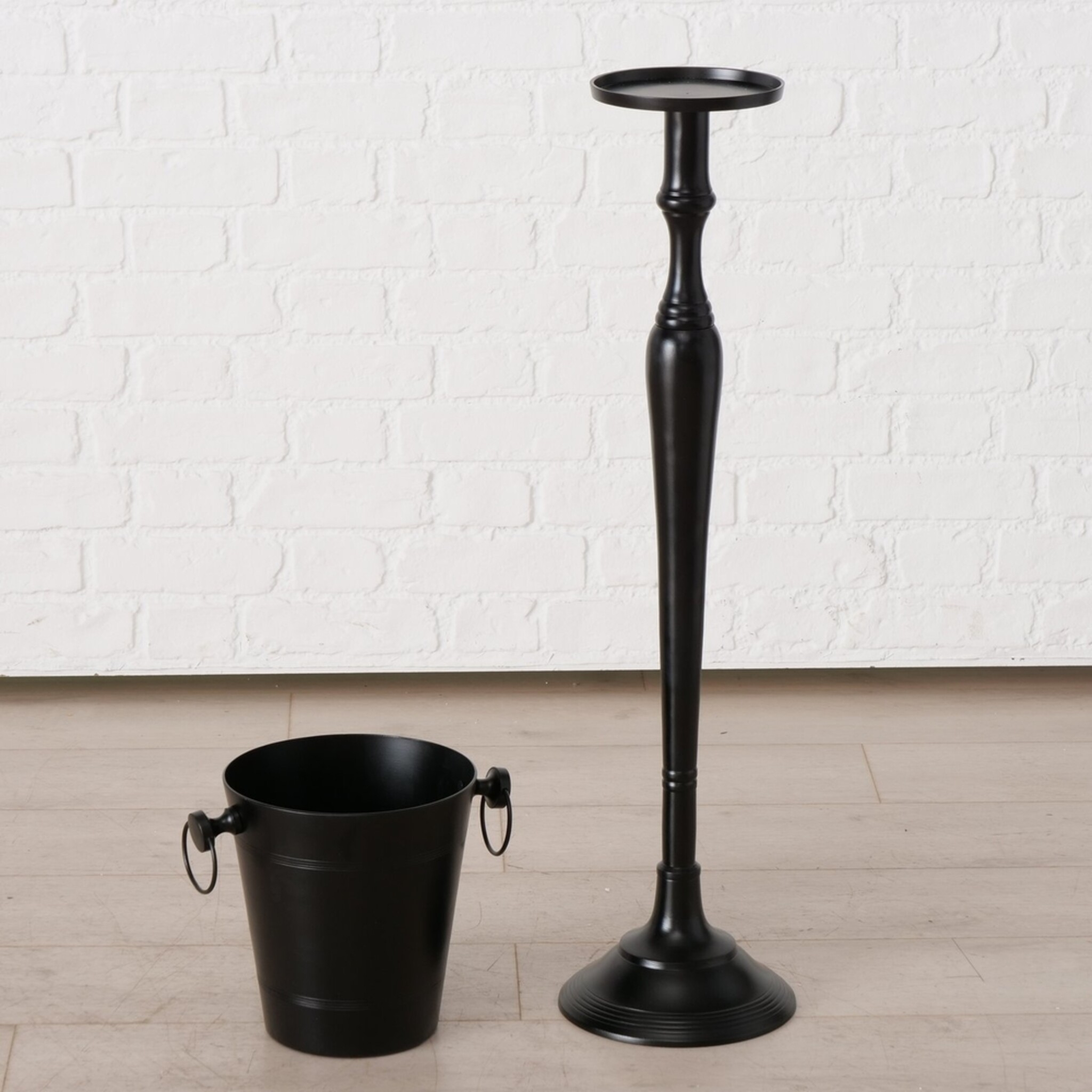 Stand Sektkühler, Weinkühler Amara Schwarz, schwarz 