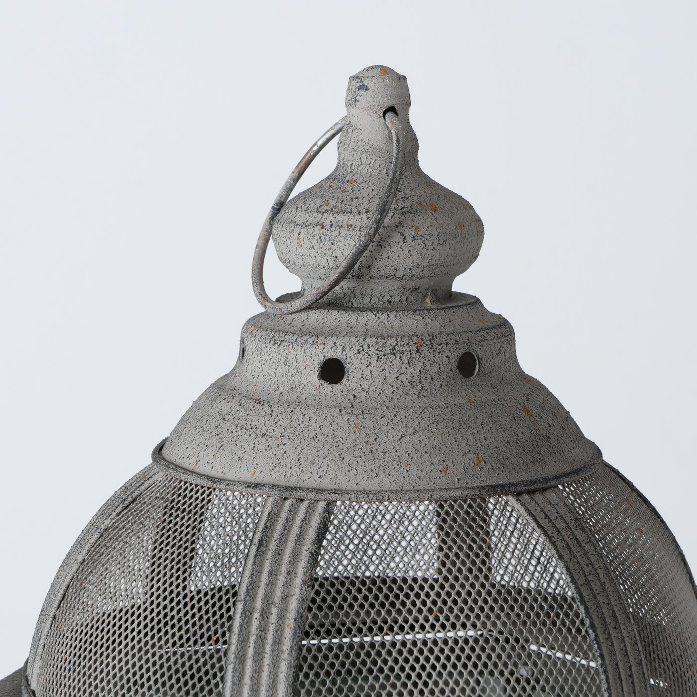 Laterne 2er-Set Auria, grau 