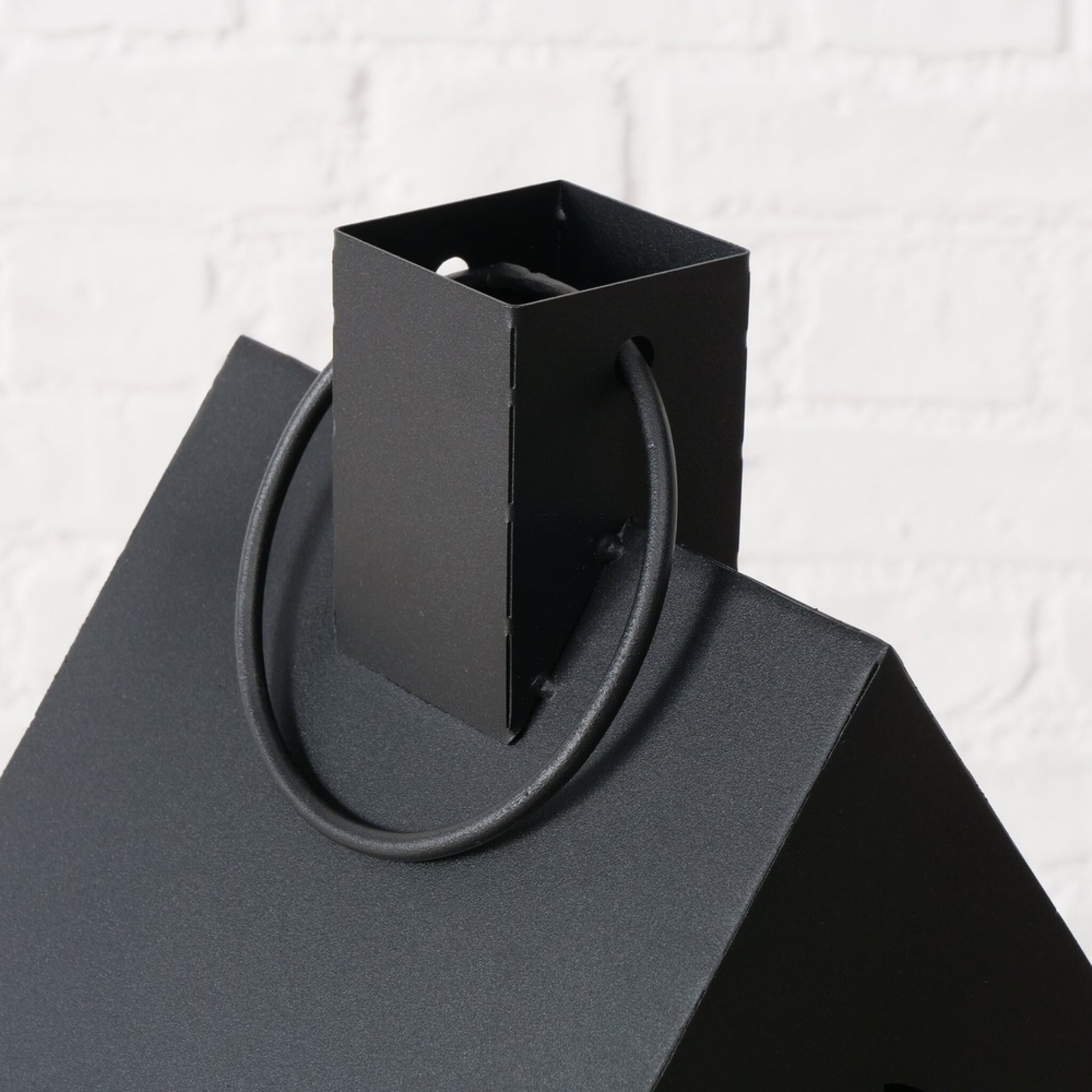 XXL Laterne Alba, 2-teilig, schwarz 