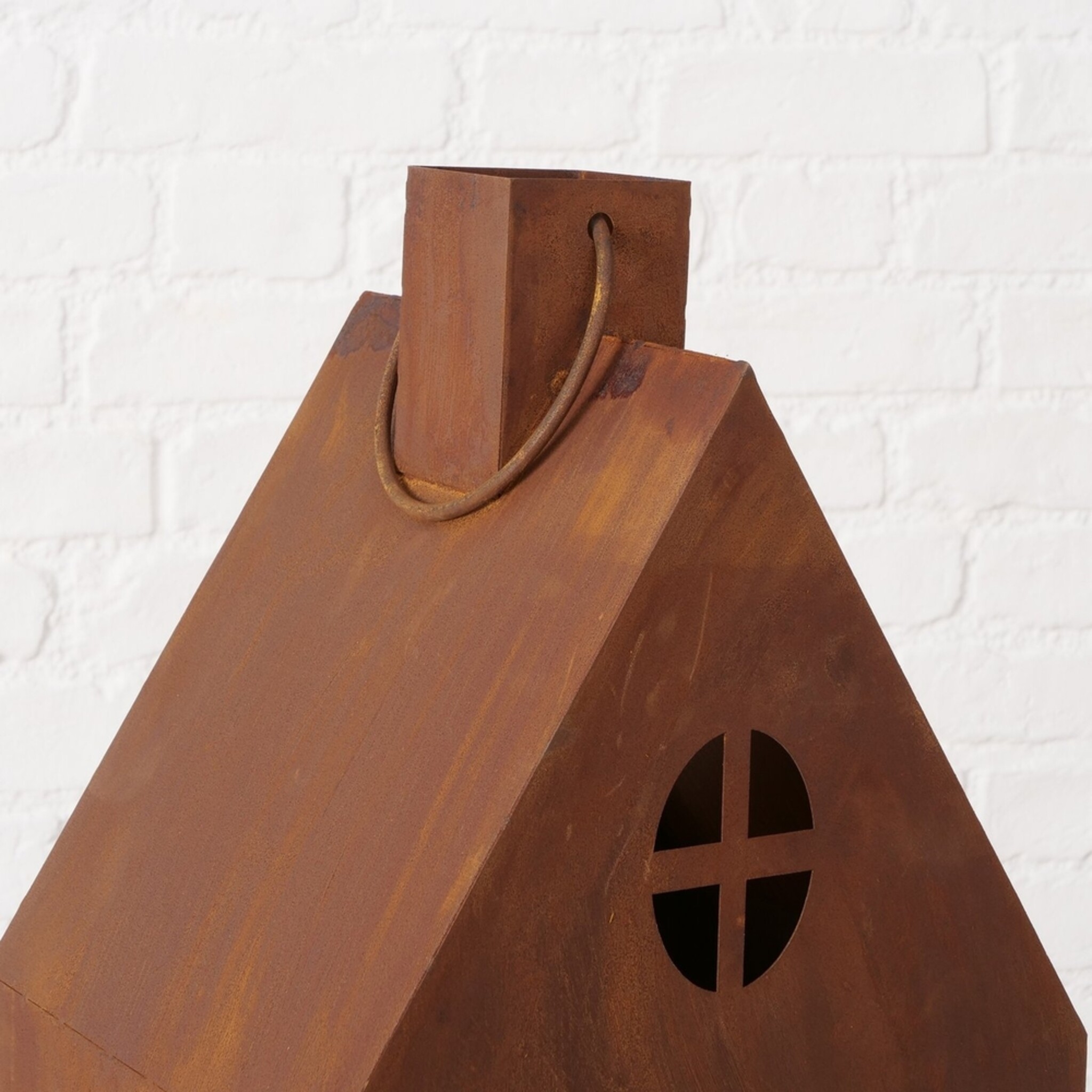 XXL Laterne Alba, 2-teilig, braun 