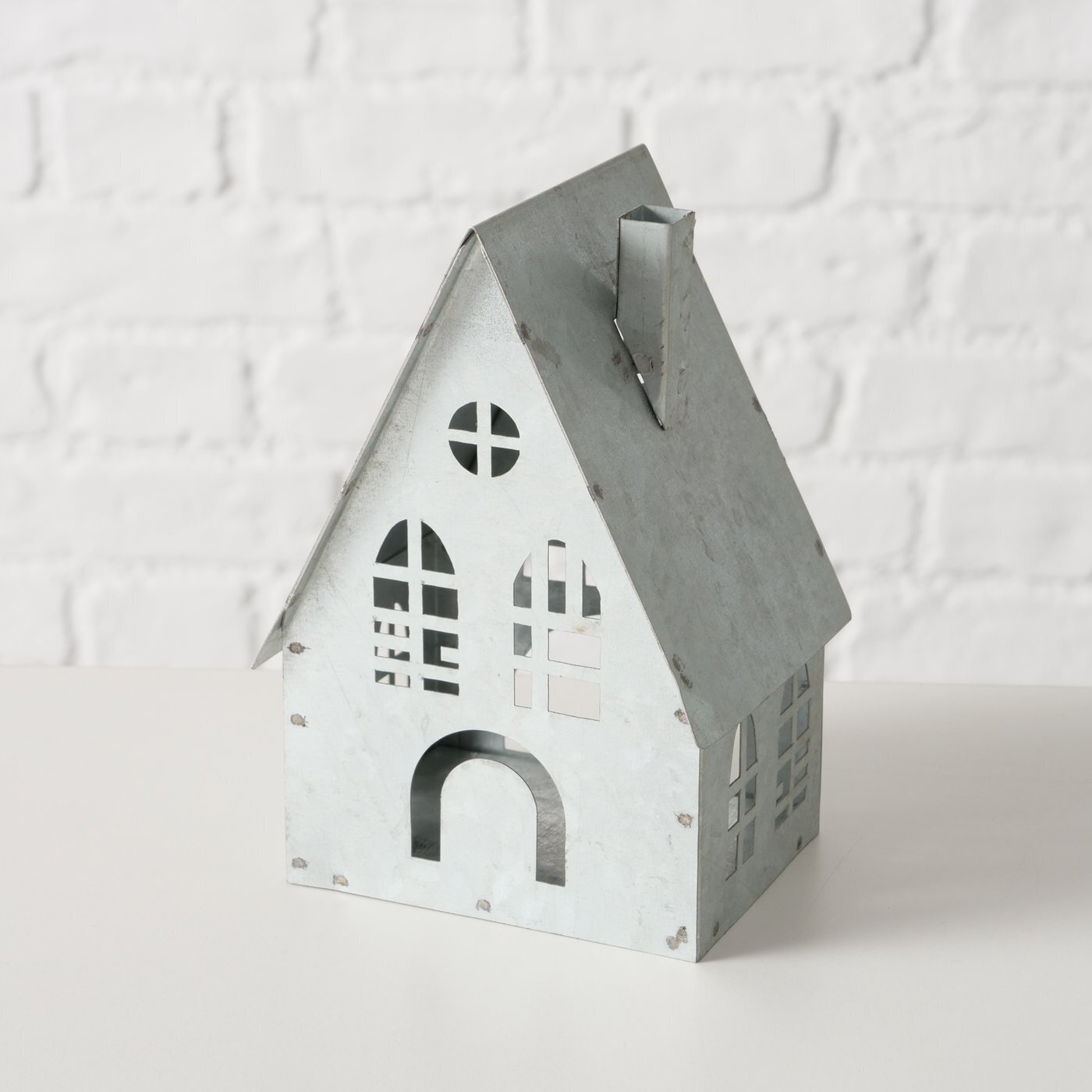 Laterne Dover, 3er-Set, grau 