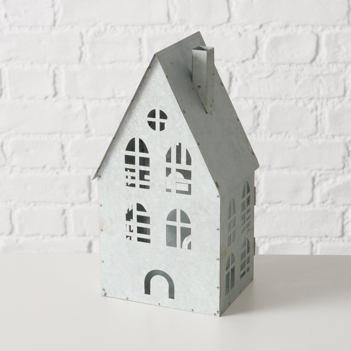 Laterne Dover, 3er-Set, grau 