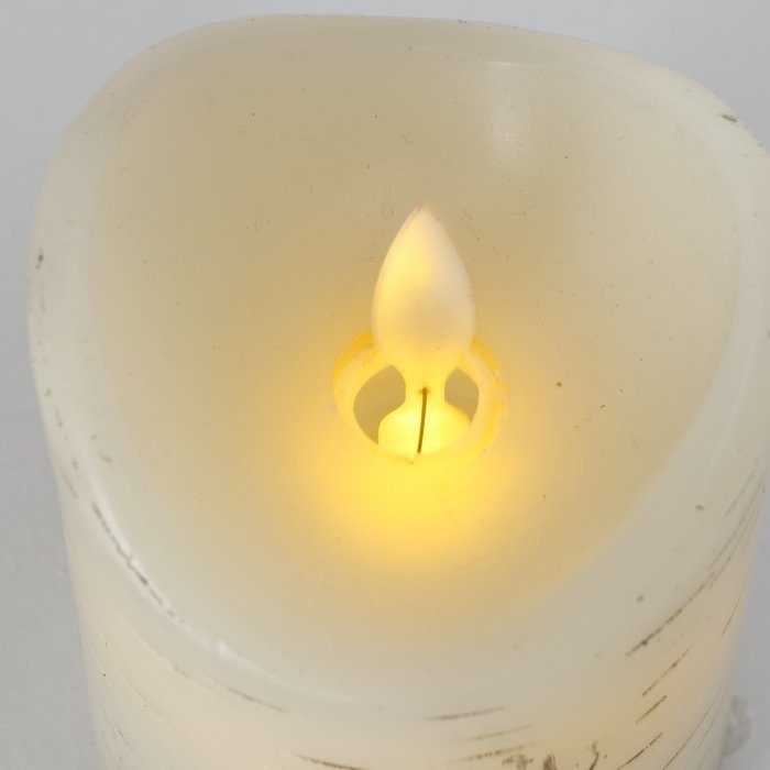 LED Kerze Birke, natur 