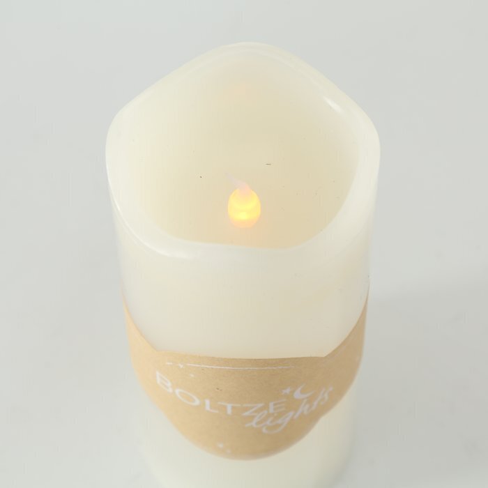 LED-Kerze Masha, cremeweiss 20 cm, Ø 9 cm