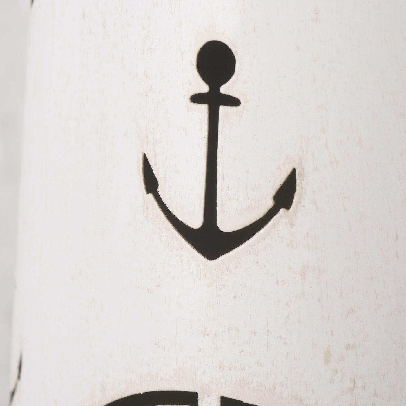 Leuchtturm Laterne Büsum 2er-Set, weiss