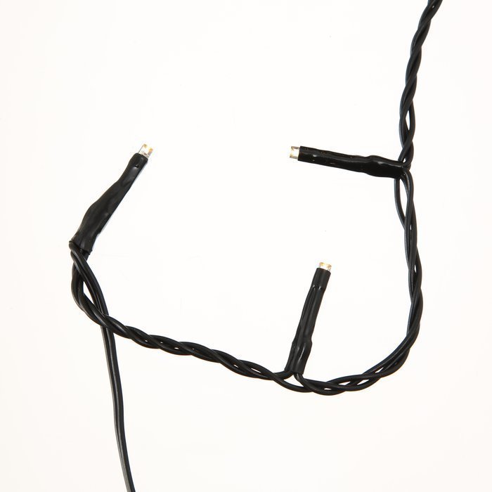 Lichterkette Compact mit Timer, dunkelgrün