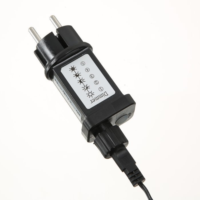 Lichterkette Compact mit Timer, dunkelgrün