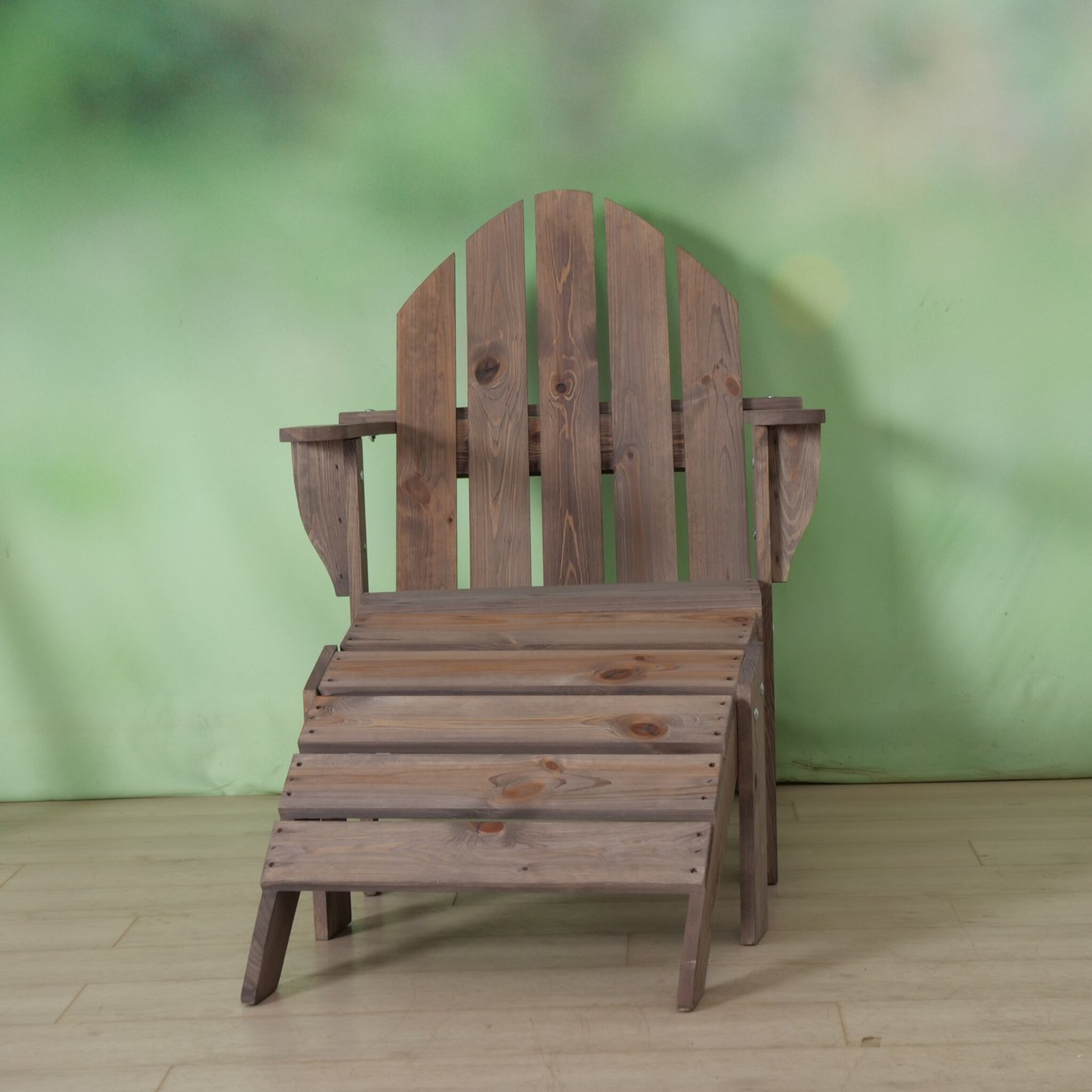 Liegestuhl aus Holz Adiron, braun