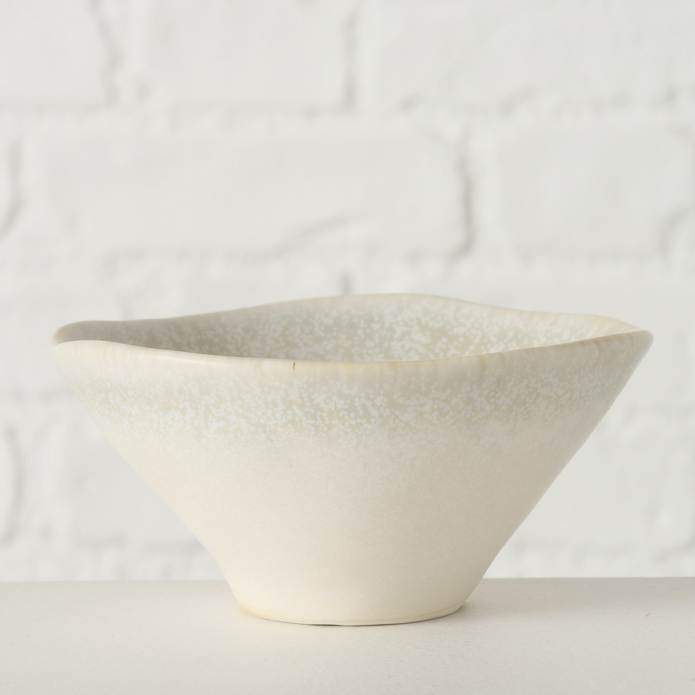 Müslischale Elysa aus Keramik, beige 