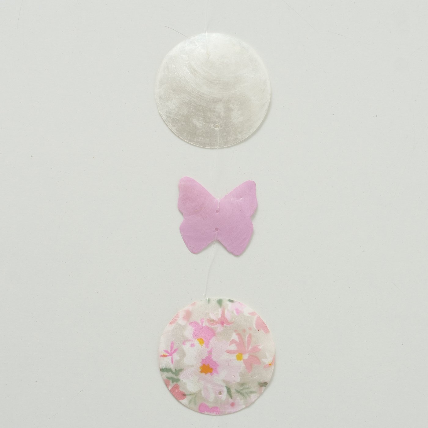 Muschel Girlande Rosella, rosa 