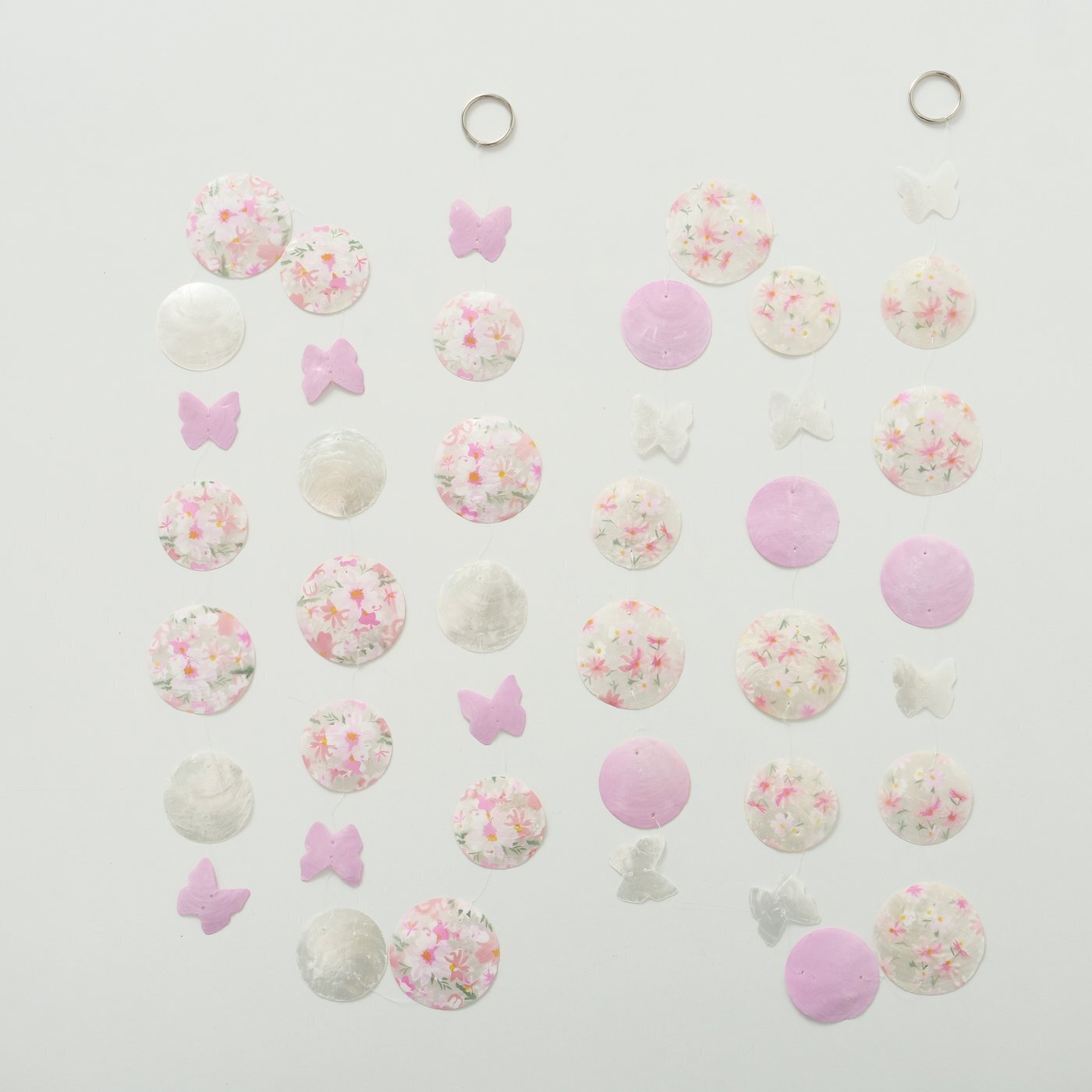 Muschel Girlande Rosella, rosa 