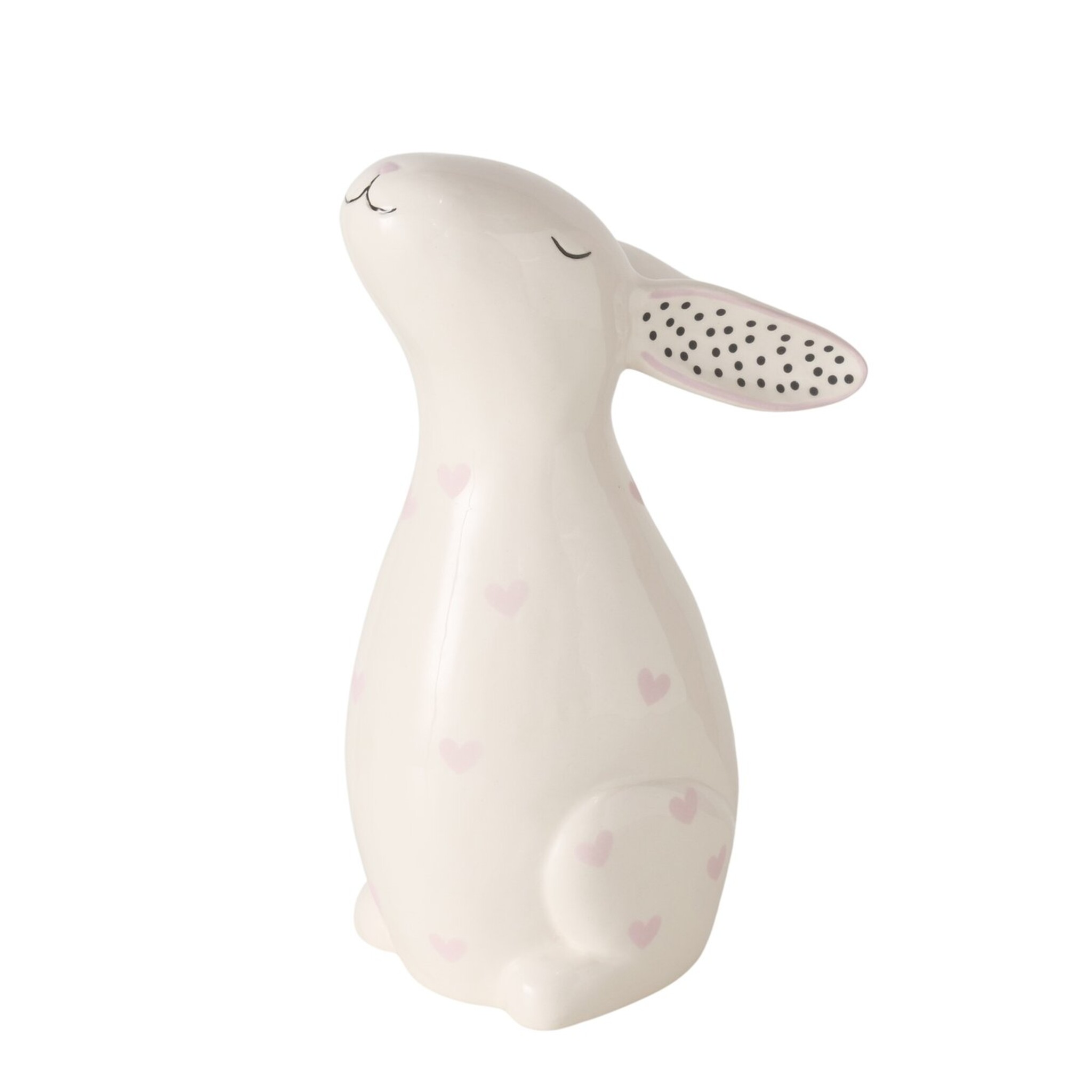 Osterfigur Osterhase Hasi, weiss 18 cm, Ø 7,5 cm