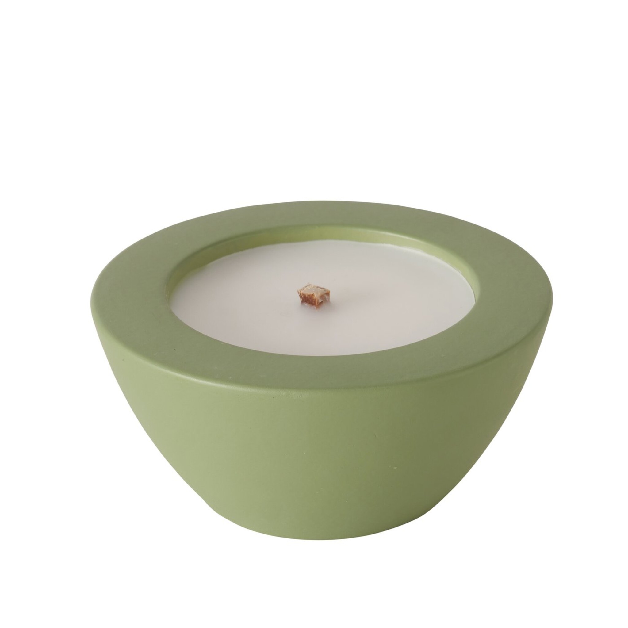 Outdoor Kerzentopf Bonko, grün Ø 14 cm, Höhe 6,5 cm