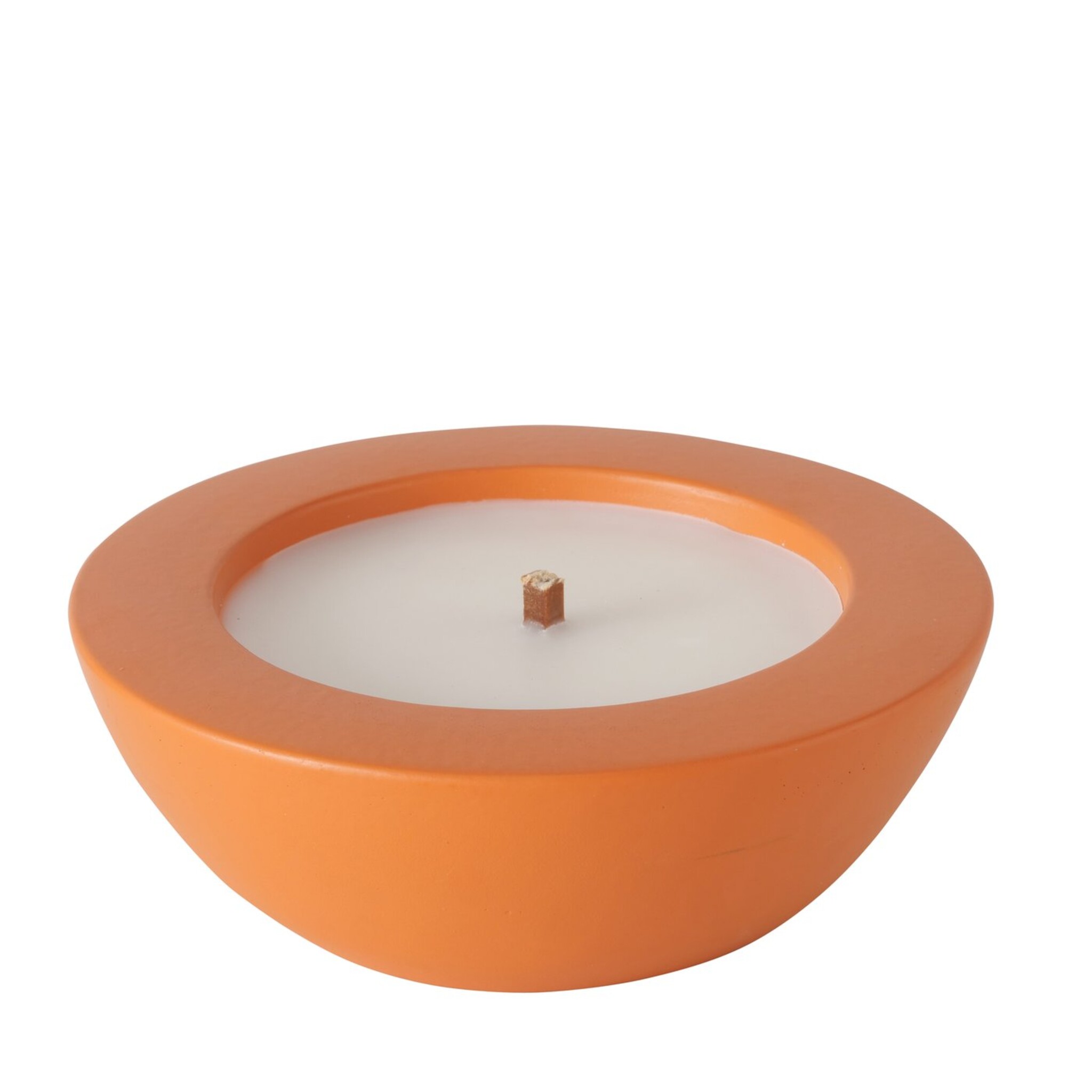 Outdoor Kerzentopf Bonko, orange Ø 19 cm, Höhe 6,5 cm