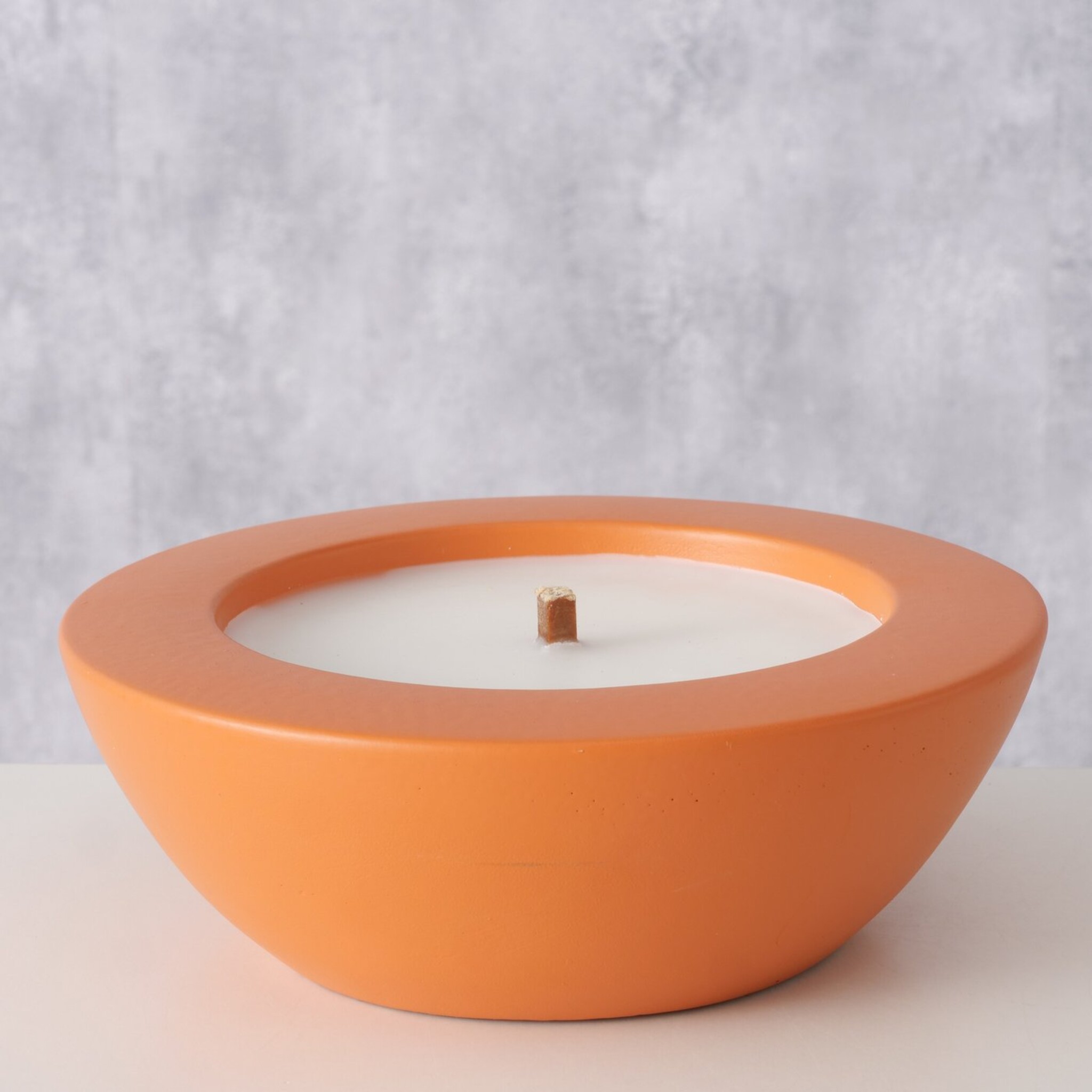 Outdoor Kerzentopf Bonko, orange Ø 19 cm, Höhe 6,5 cm