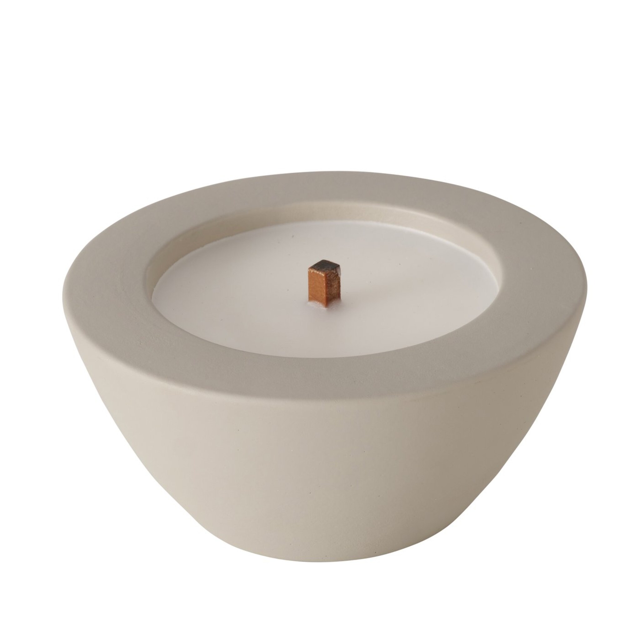 Outdoor Kerzentopf Bonko, grau Ø 14 cm, Höhe 6,5 cm