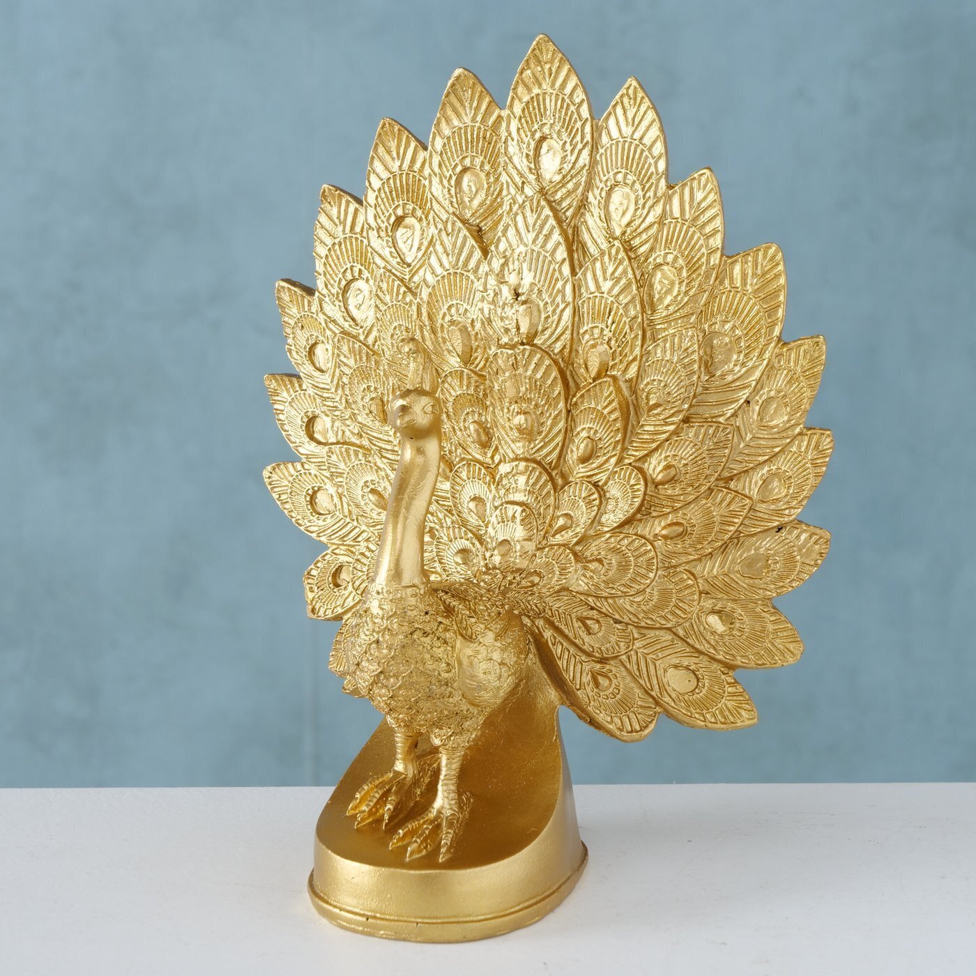 Pfau Figur Cocky, gold 