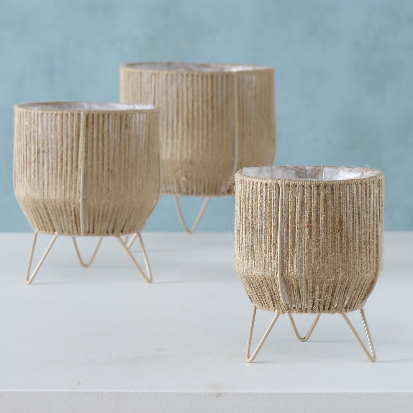 Pflanzkorb Elvy 3er, natur 