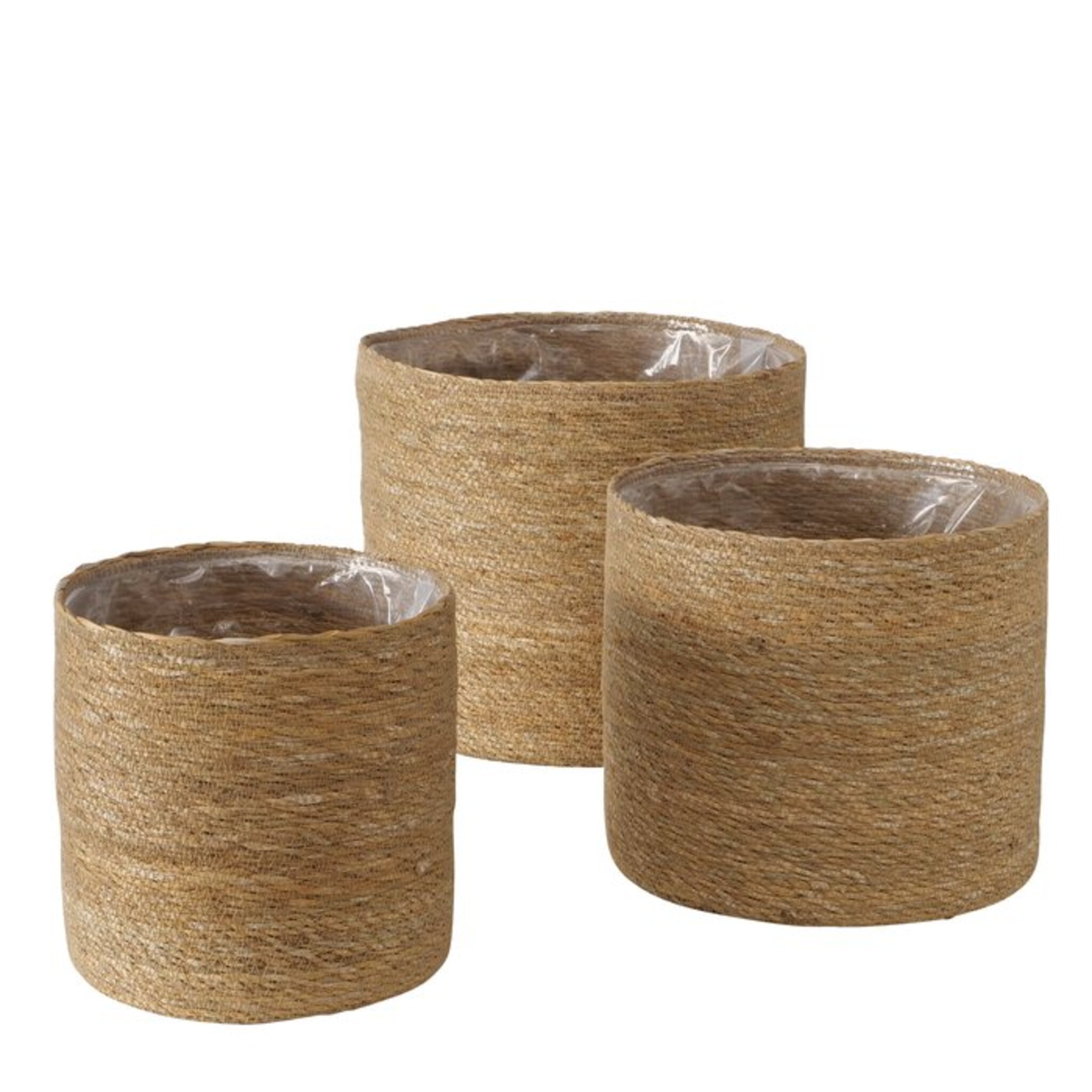 Pflanzkorb Sophy, 3 tlg, natur Ø 23/28/31, Höhe 23/24/27 cm