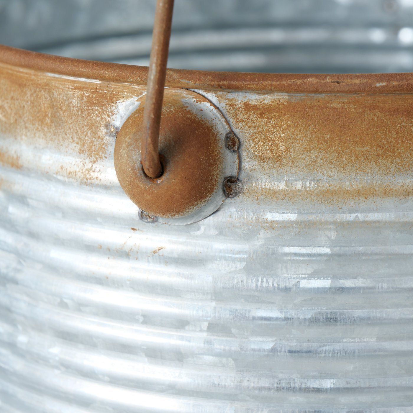 Pflanztopf Rustika 3teilig, silber 