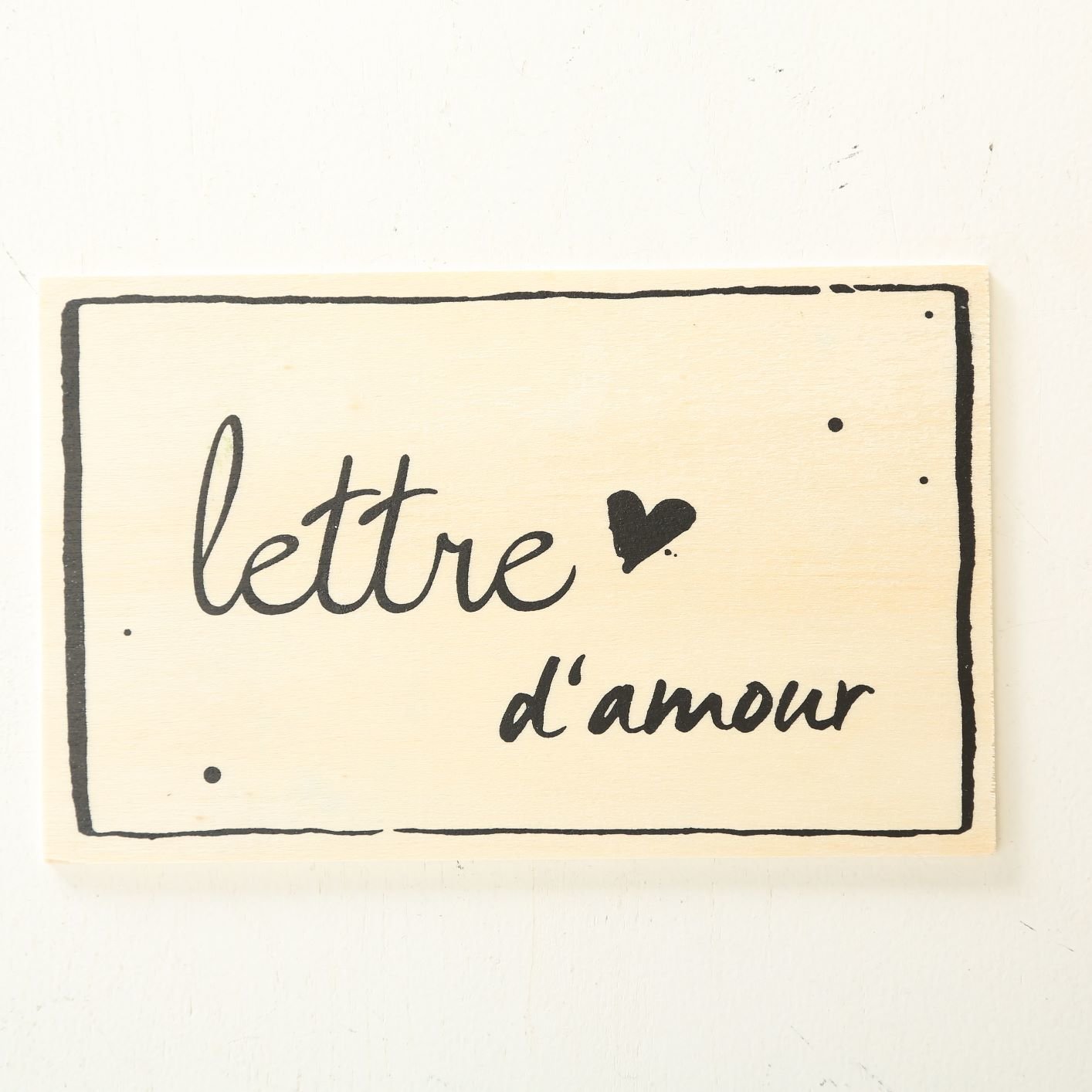 Boltze Postkarte Amour 6er Set, natur 