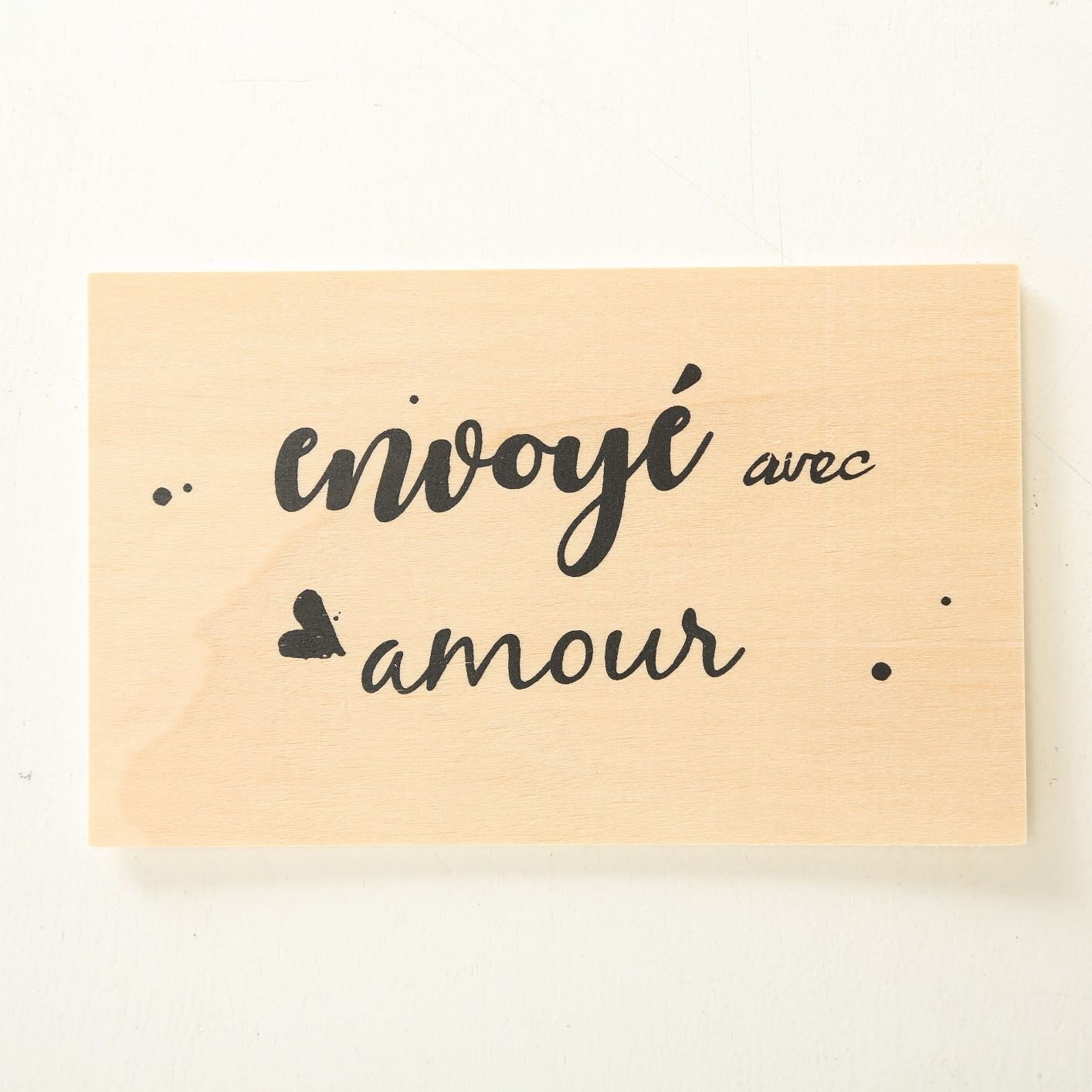 Boltze Postkarte Amour 6er Set, natur 