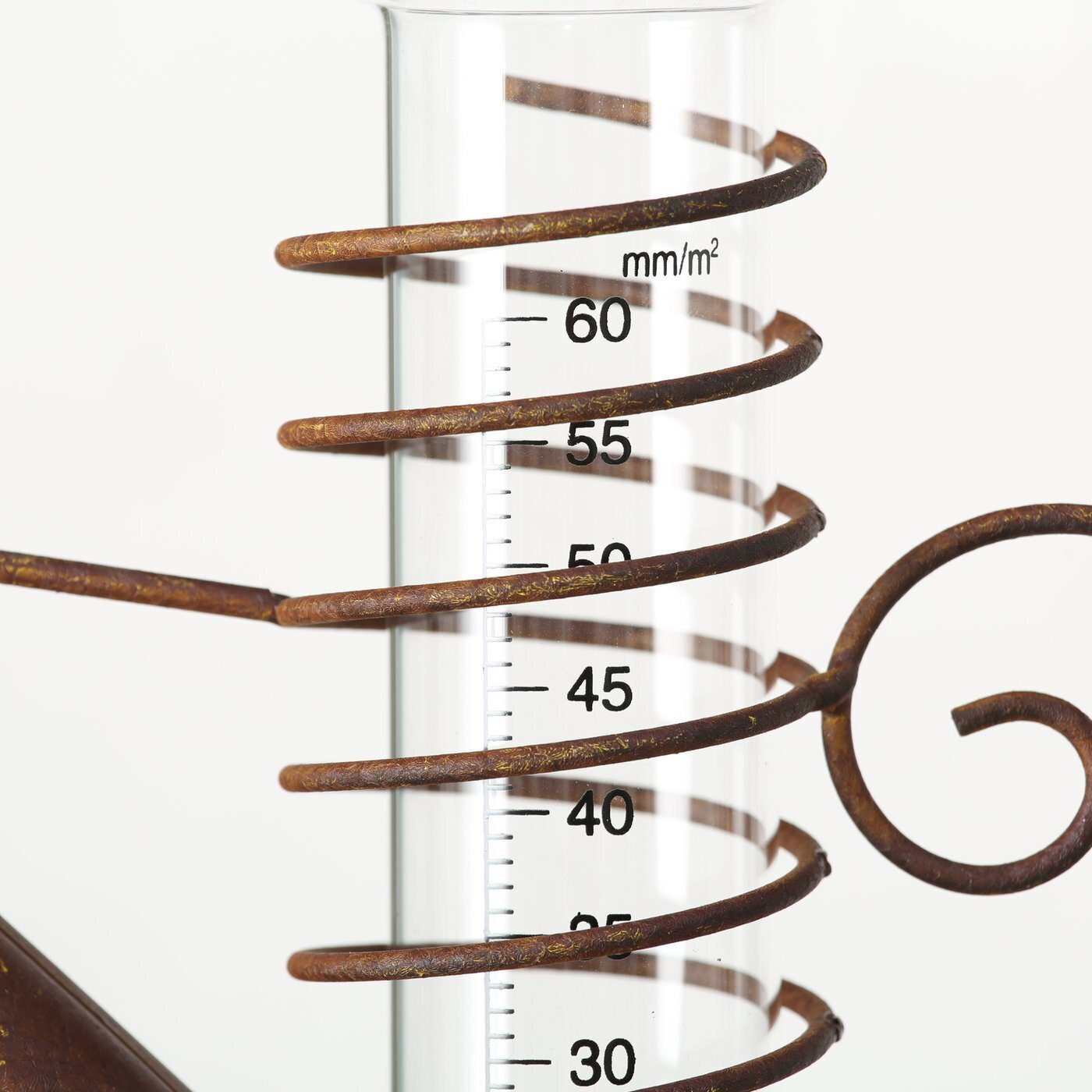 Regenmesser Gießkanne, rostbraun 