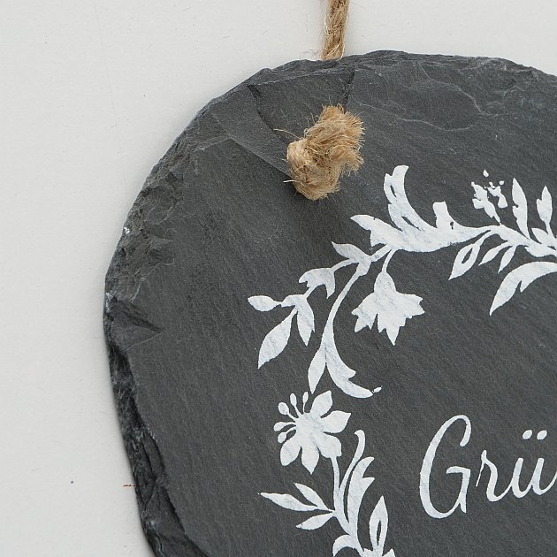 Schild Berta, grau 