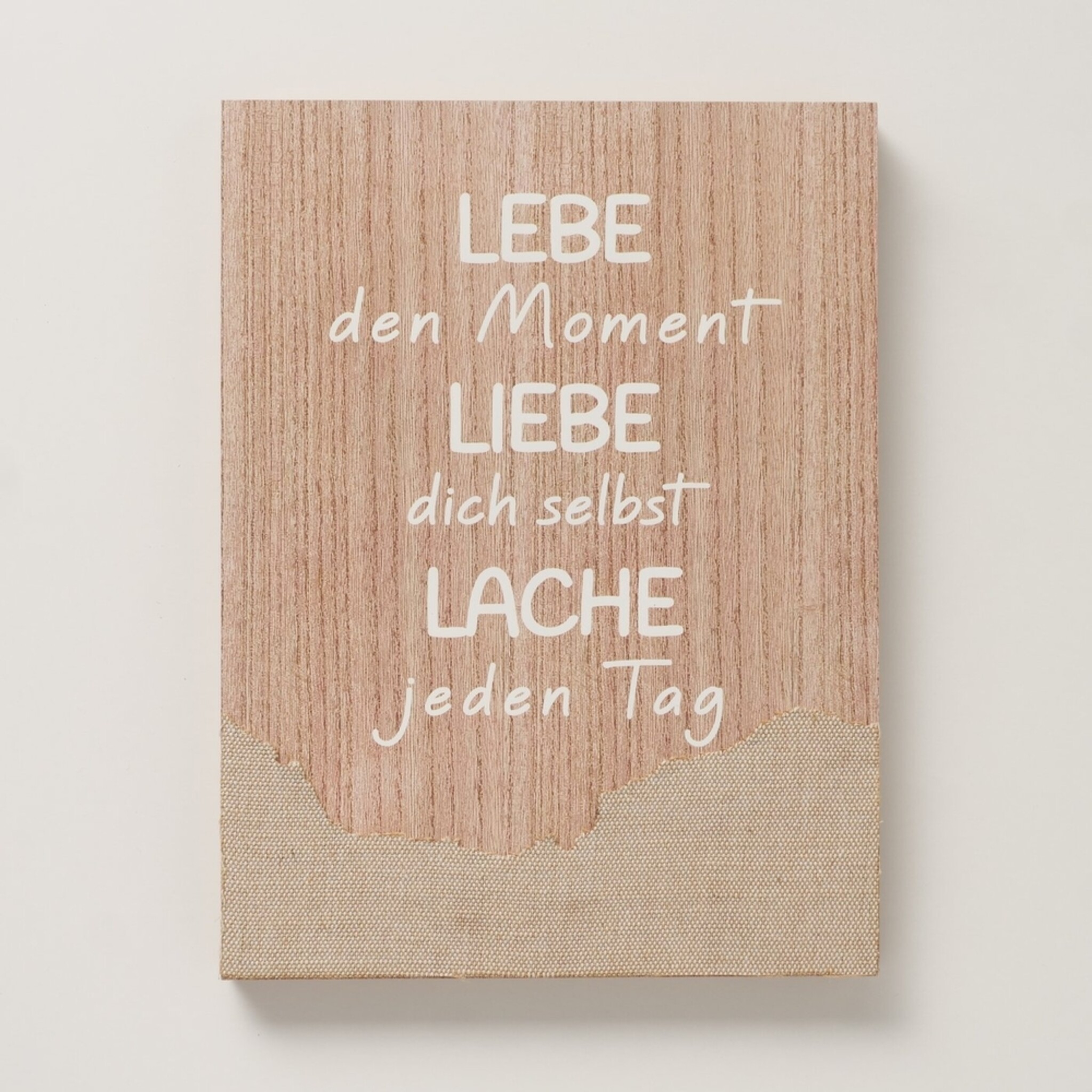 Schild Lebe den Moment, natur 