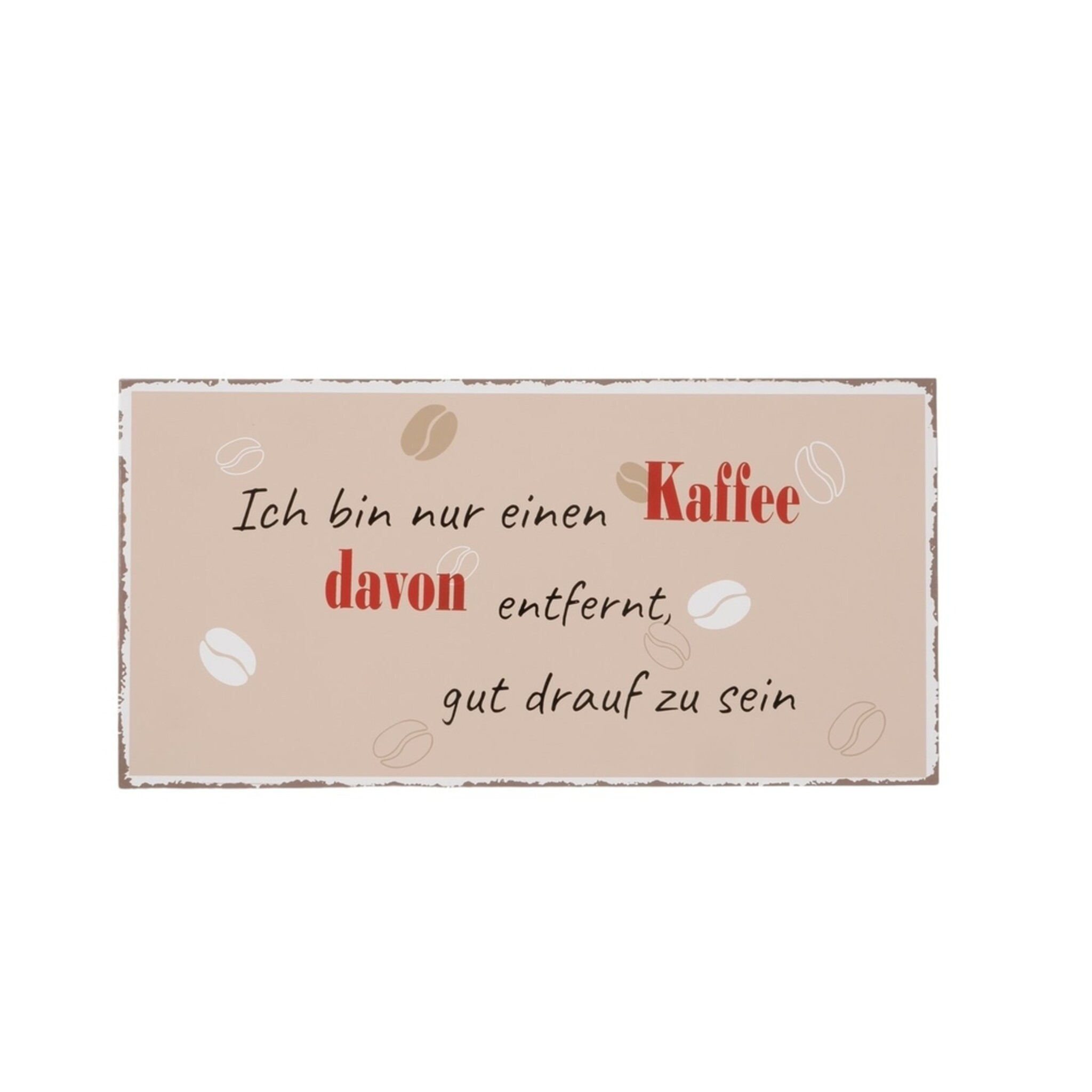 Schilder Kaffee, 3er Set, braun 