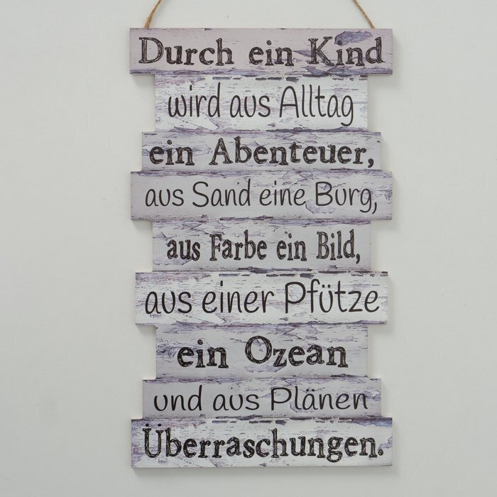 Schild Kinderglück, grau