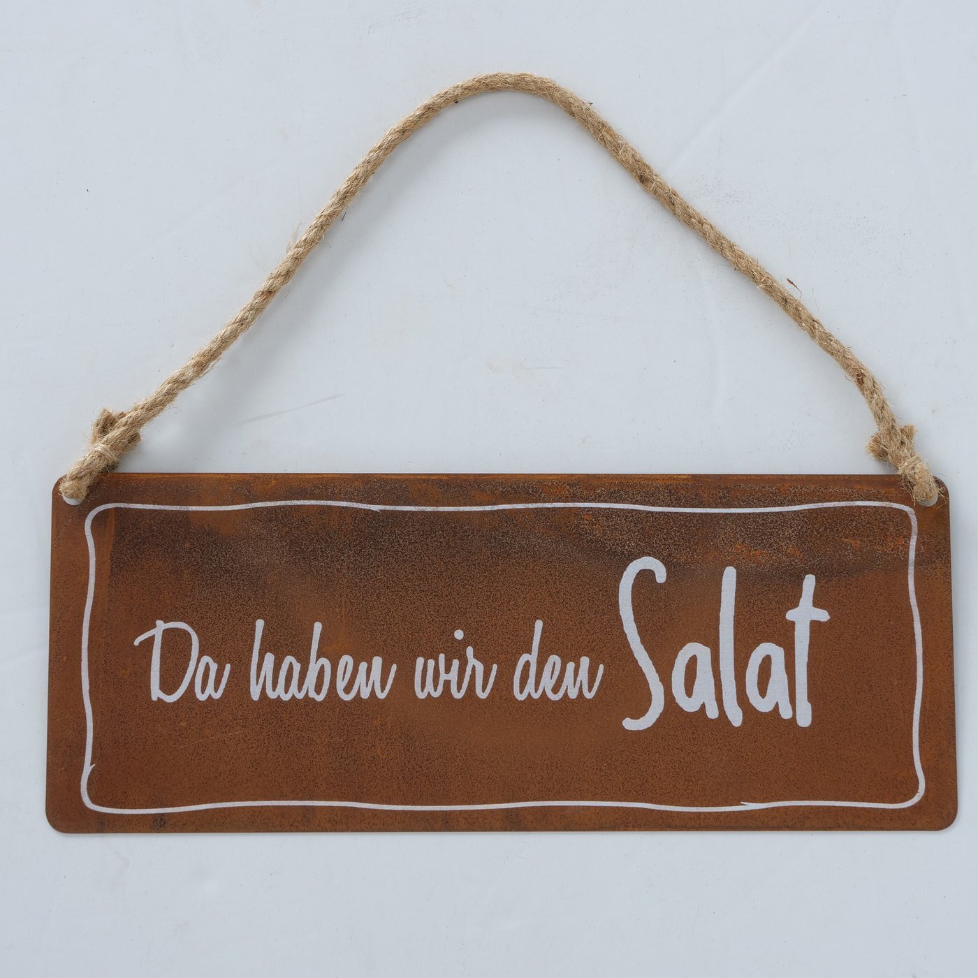 Schild Kraut Outdoorgeeignet, braun 