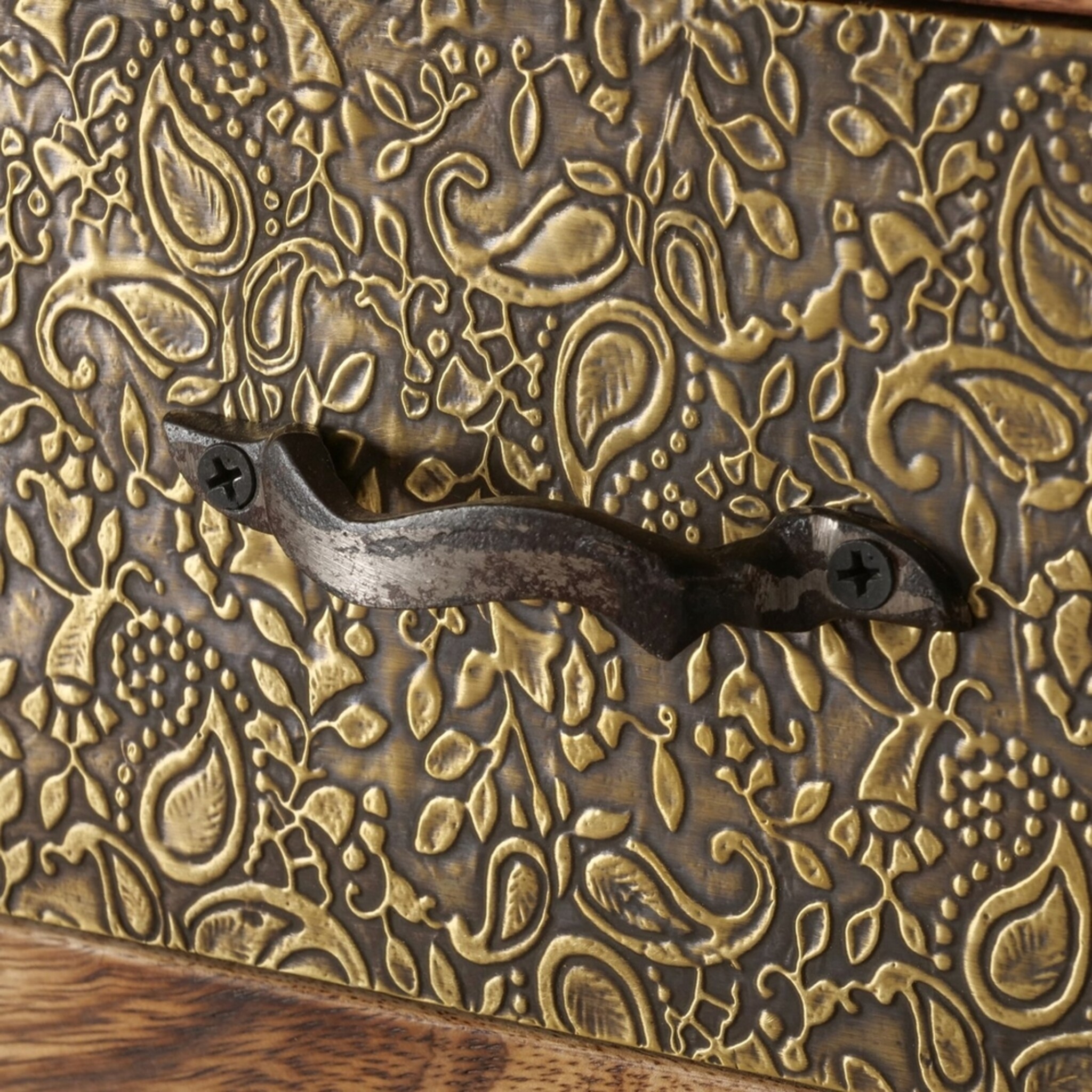 Schrank Gredoli, braun 115 x 35 x 105 cm